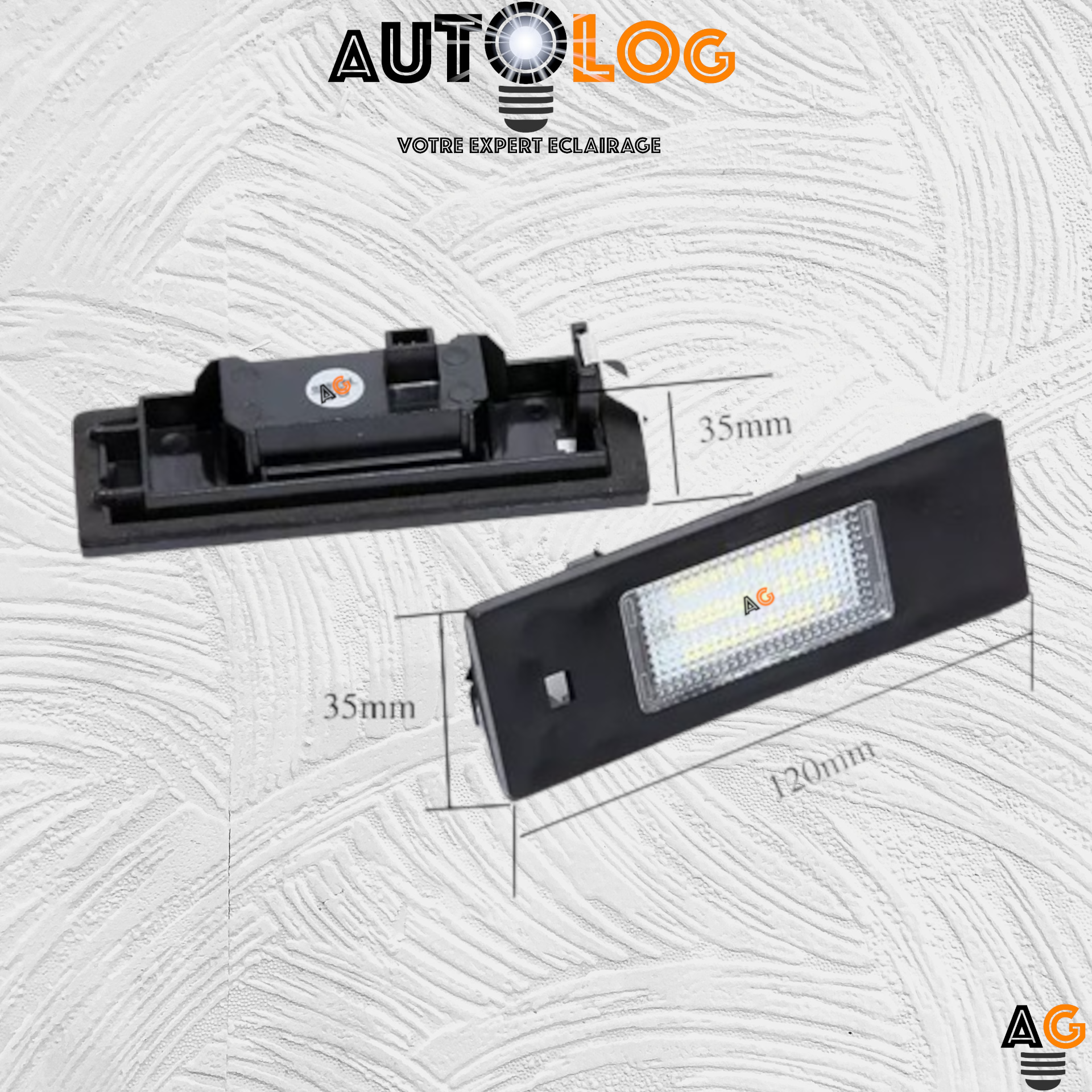 2x Feux de plaque d'immatriculation LED BMW Série 1 F21