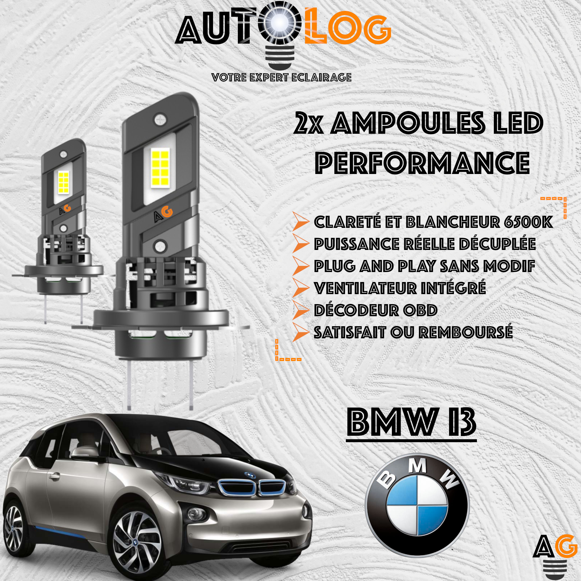 KIT AMPOULE LED BMW I3