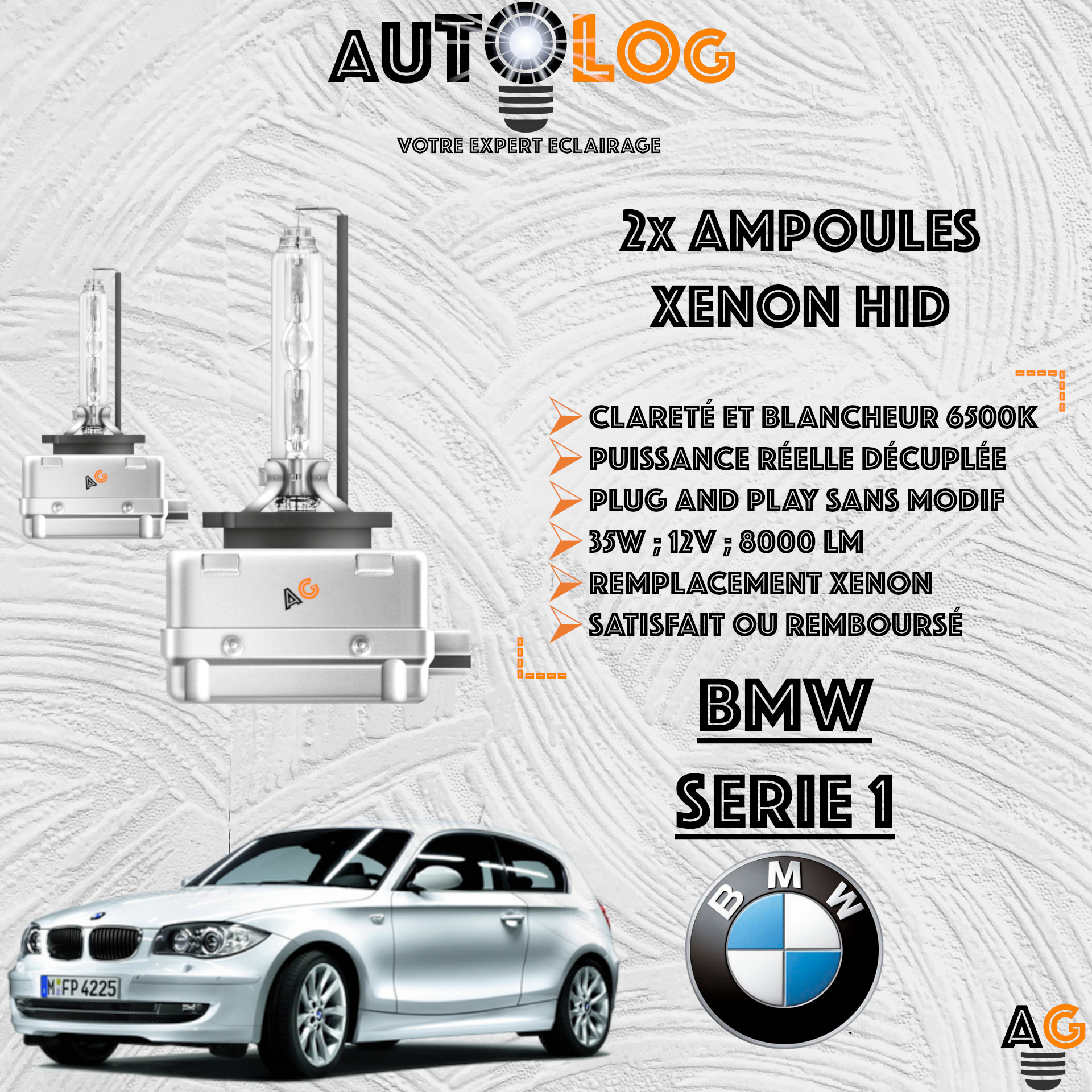 KIT AMPOULE HID XÉNON BMW SERIE 1