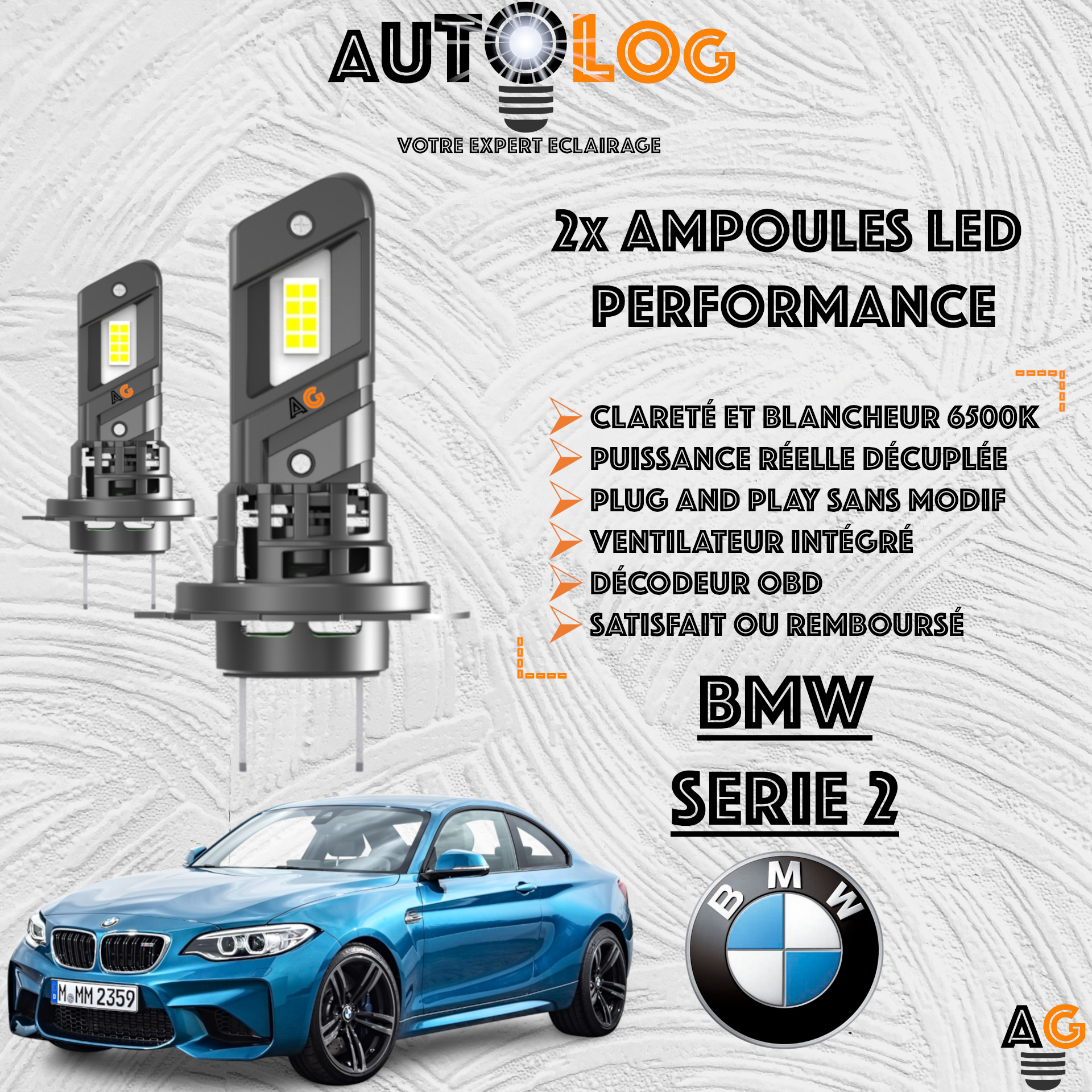 KIT AMPOULE LED BMW SERIE 2
