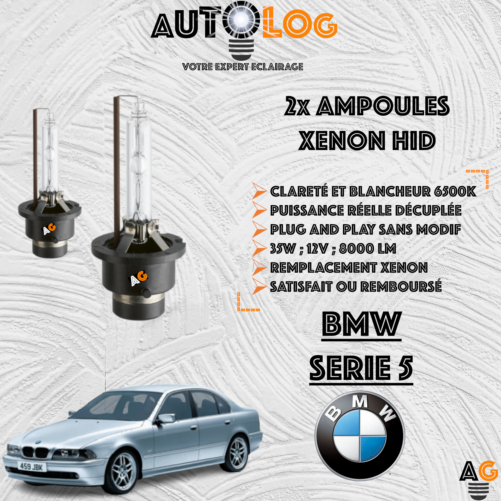 KIT AMPOULE HID XÉNON BMW SERIE 5