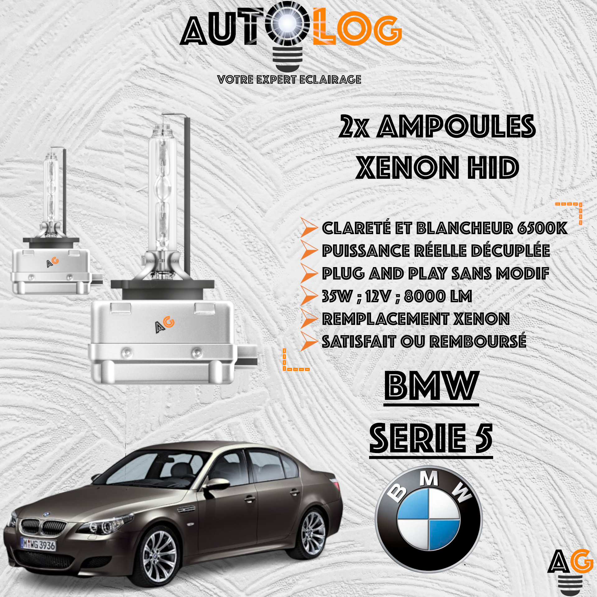 KIT AMPOULE HID XÉNON BMW SERIE 5