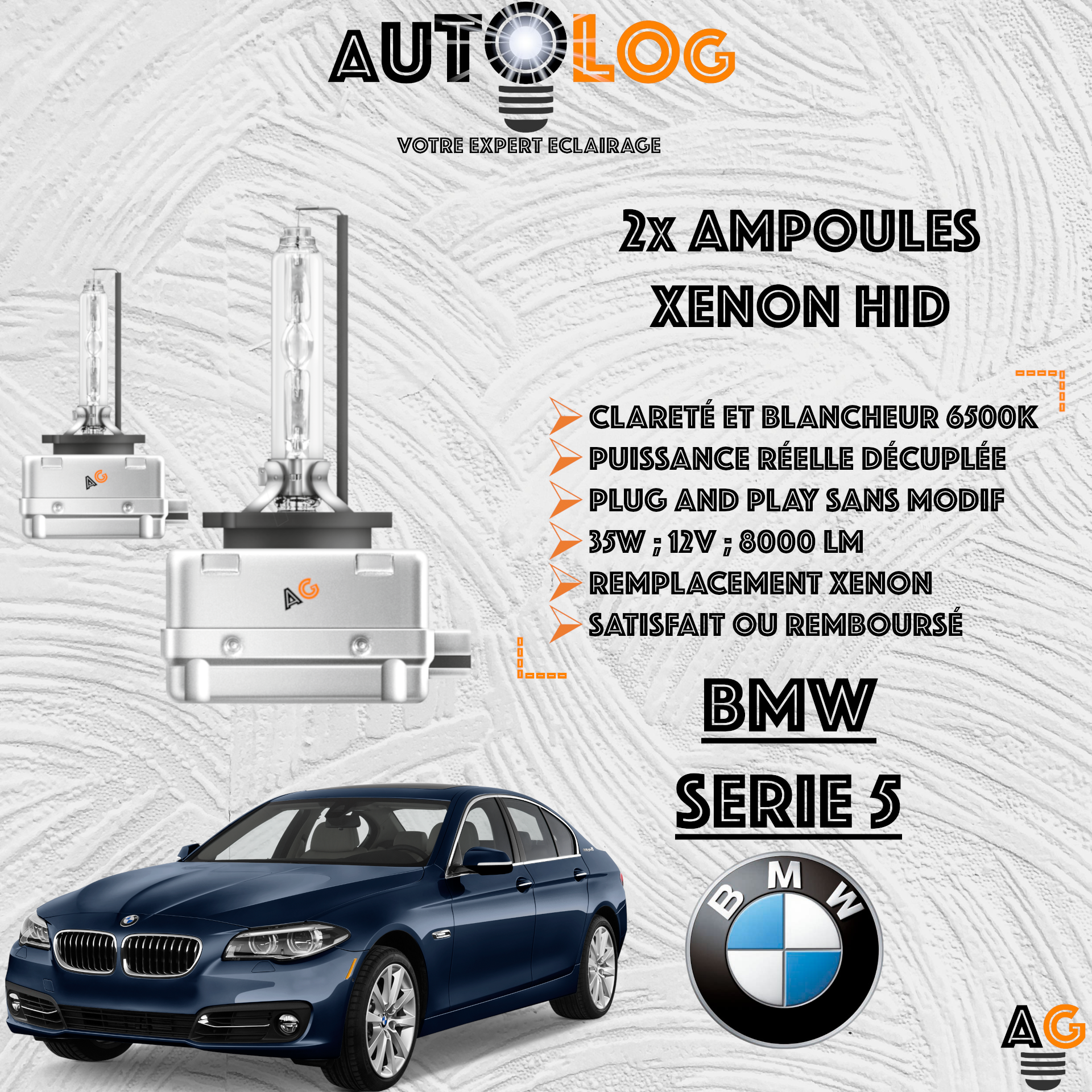 KIT AMPOULE HID XÉNON BMW SERIE 5
