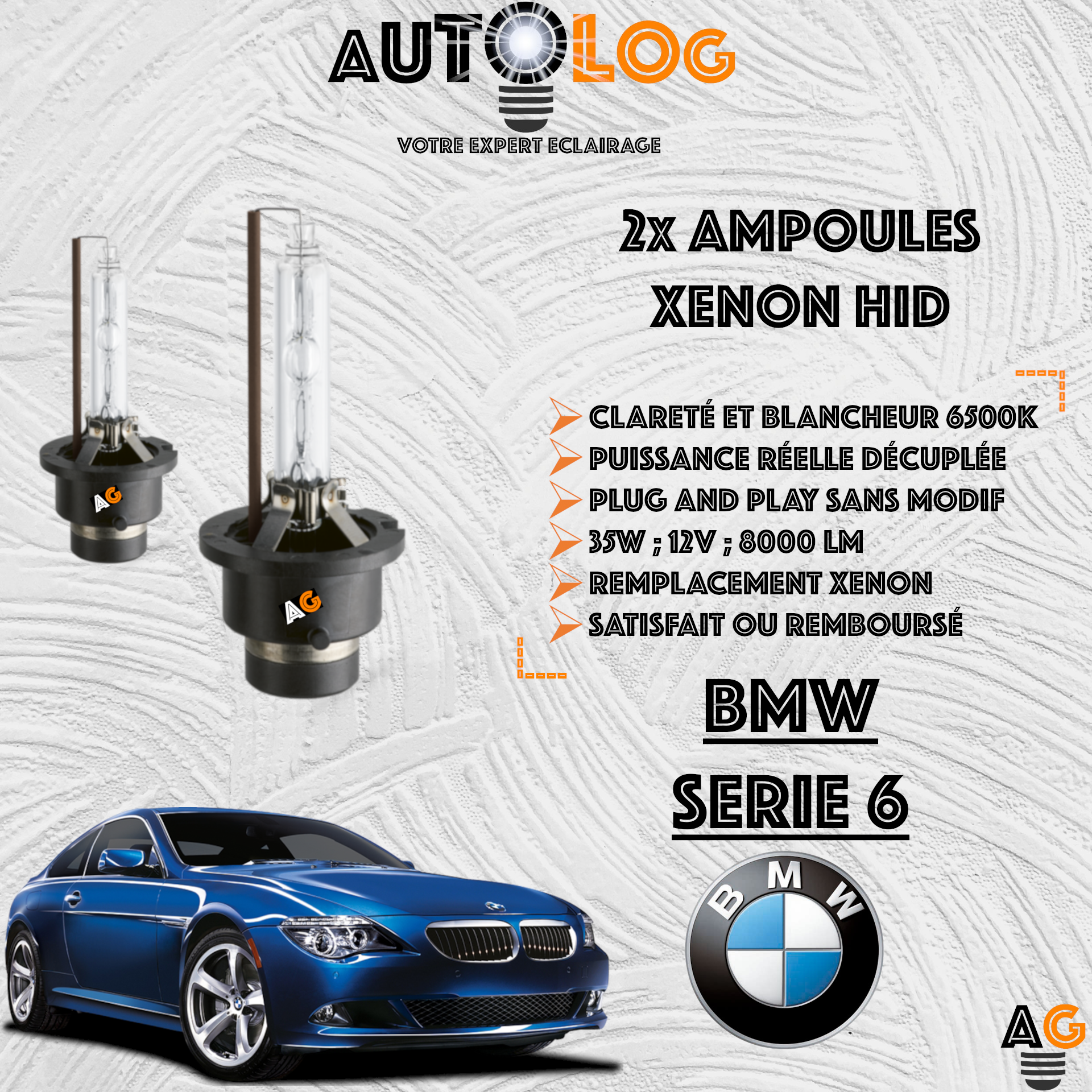 KIT AMPOULE HID XÉNON BMW SERIE 6