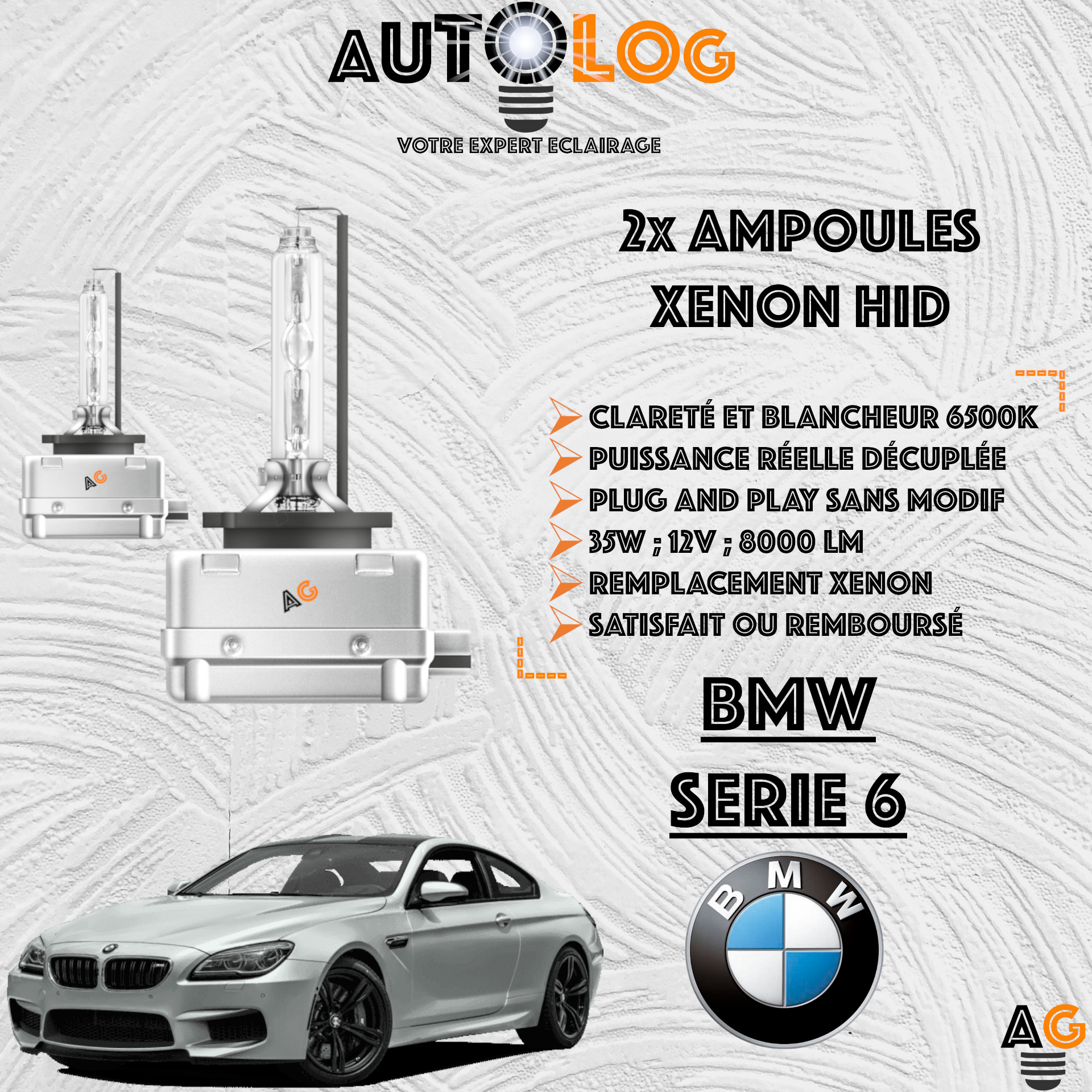 KIT AMPOULE HID XÉNON BMW SERIE 6