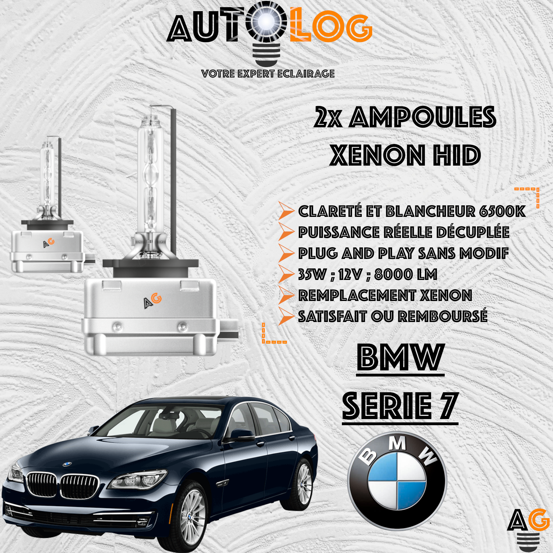 KIT AMPOULE HID XÉNON BMW SERIE 7