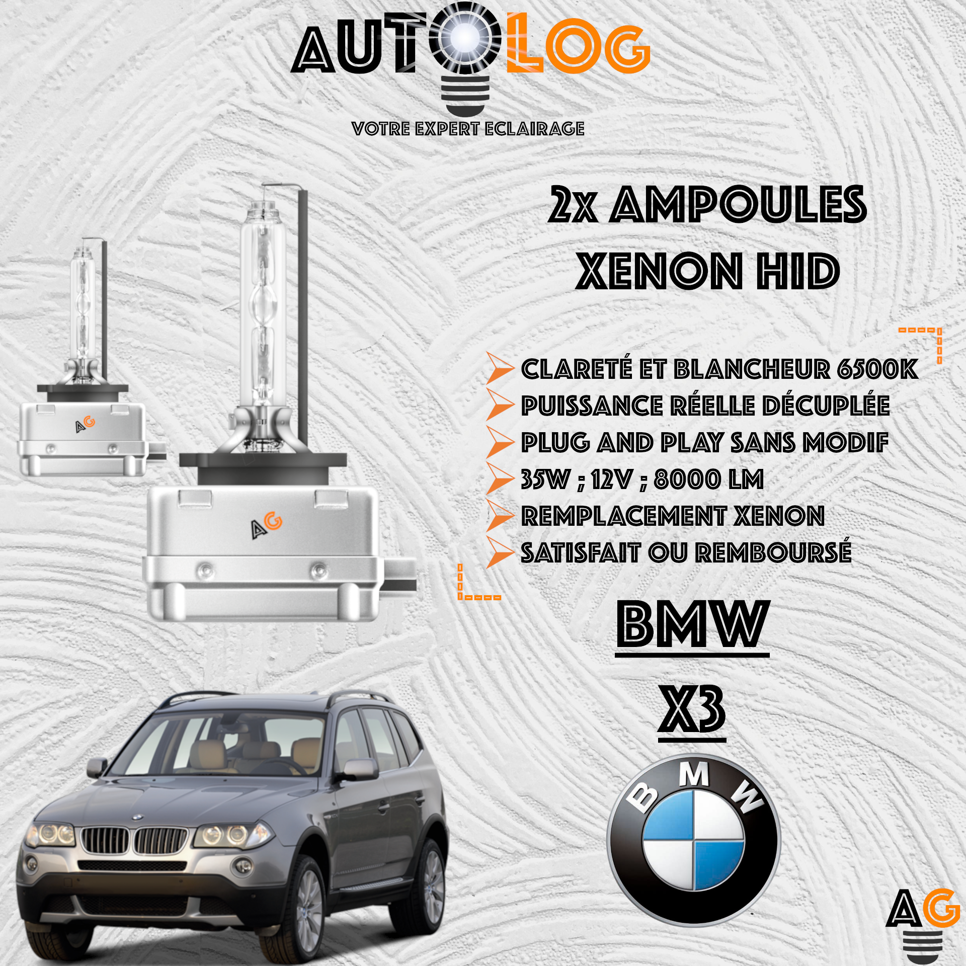 KIT AMPOULE HID XÉNON BMW X3