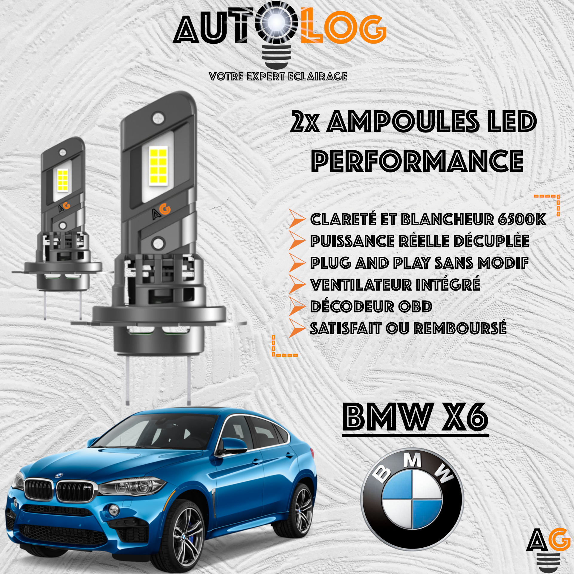 KIT AMPOULE LED BMW X6 F16