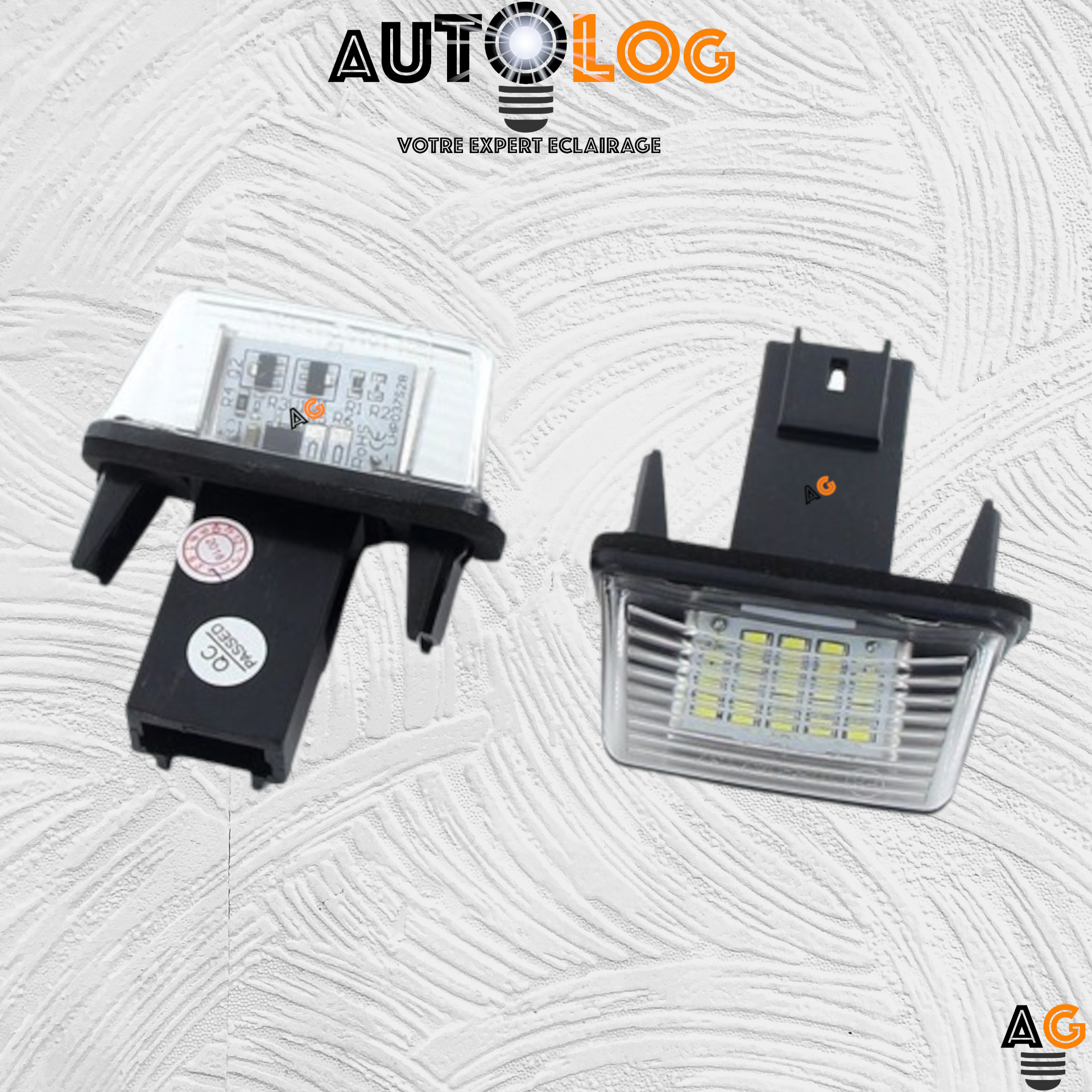 2x Feux de plaque d'immatriculation LED Peugeot 306