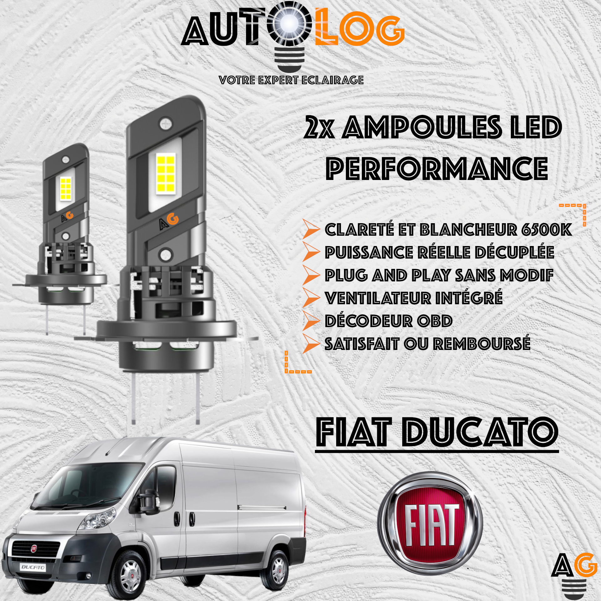 KIT AMPOULE LED FIAT DUCATO