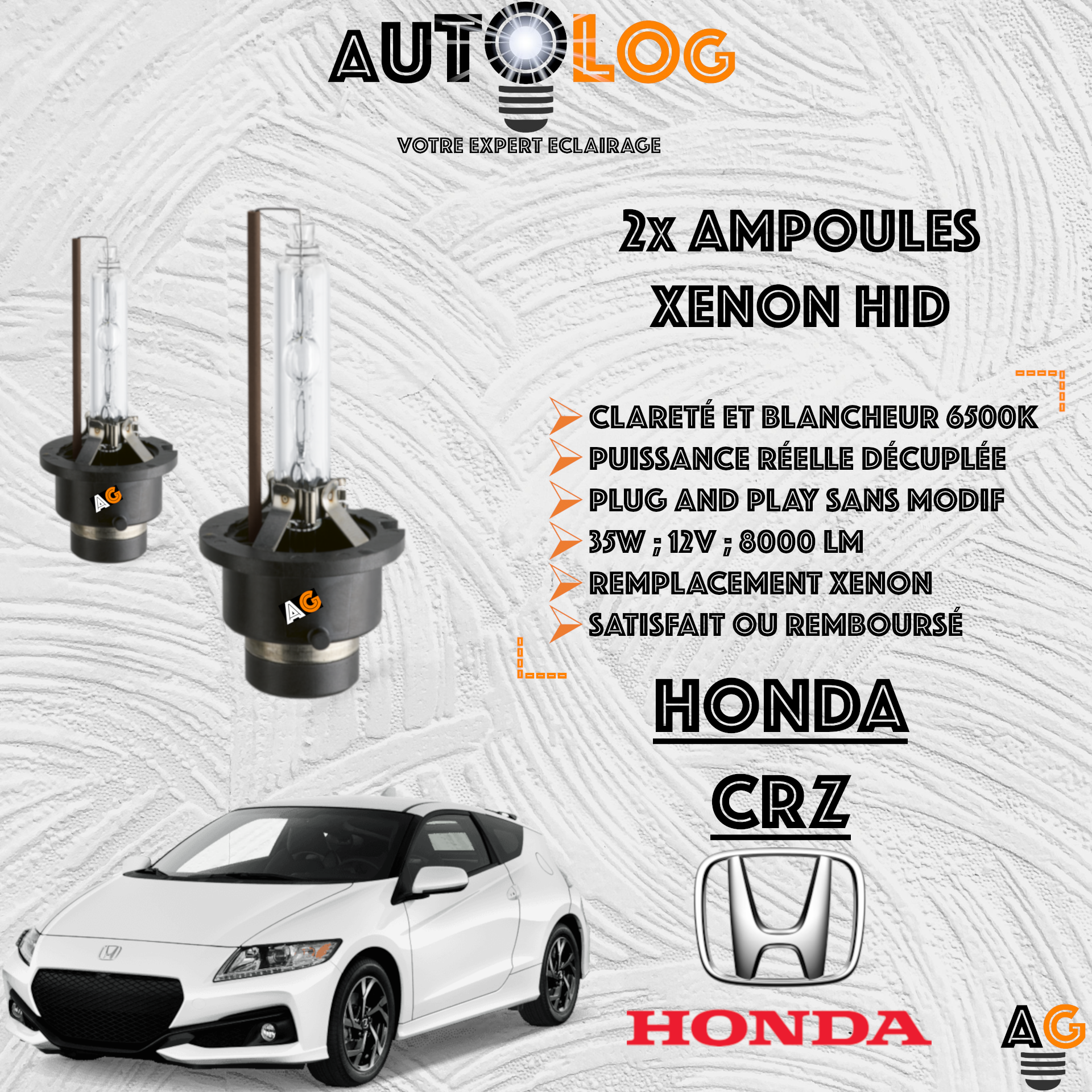 KIT AMPOULE HID XÉNON HONDA CR-Z