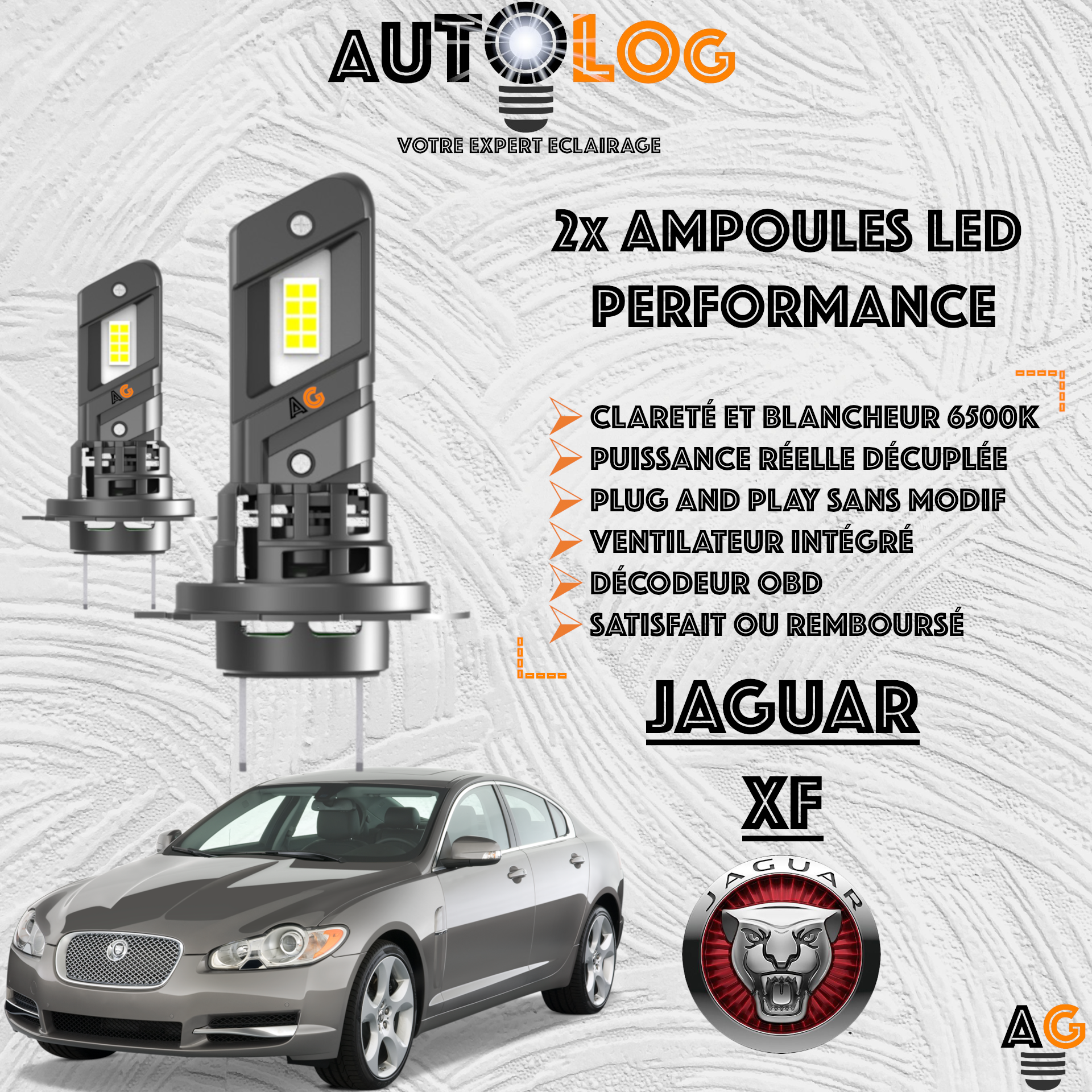 KIT AMPOULE LED JAGUAR XF