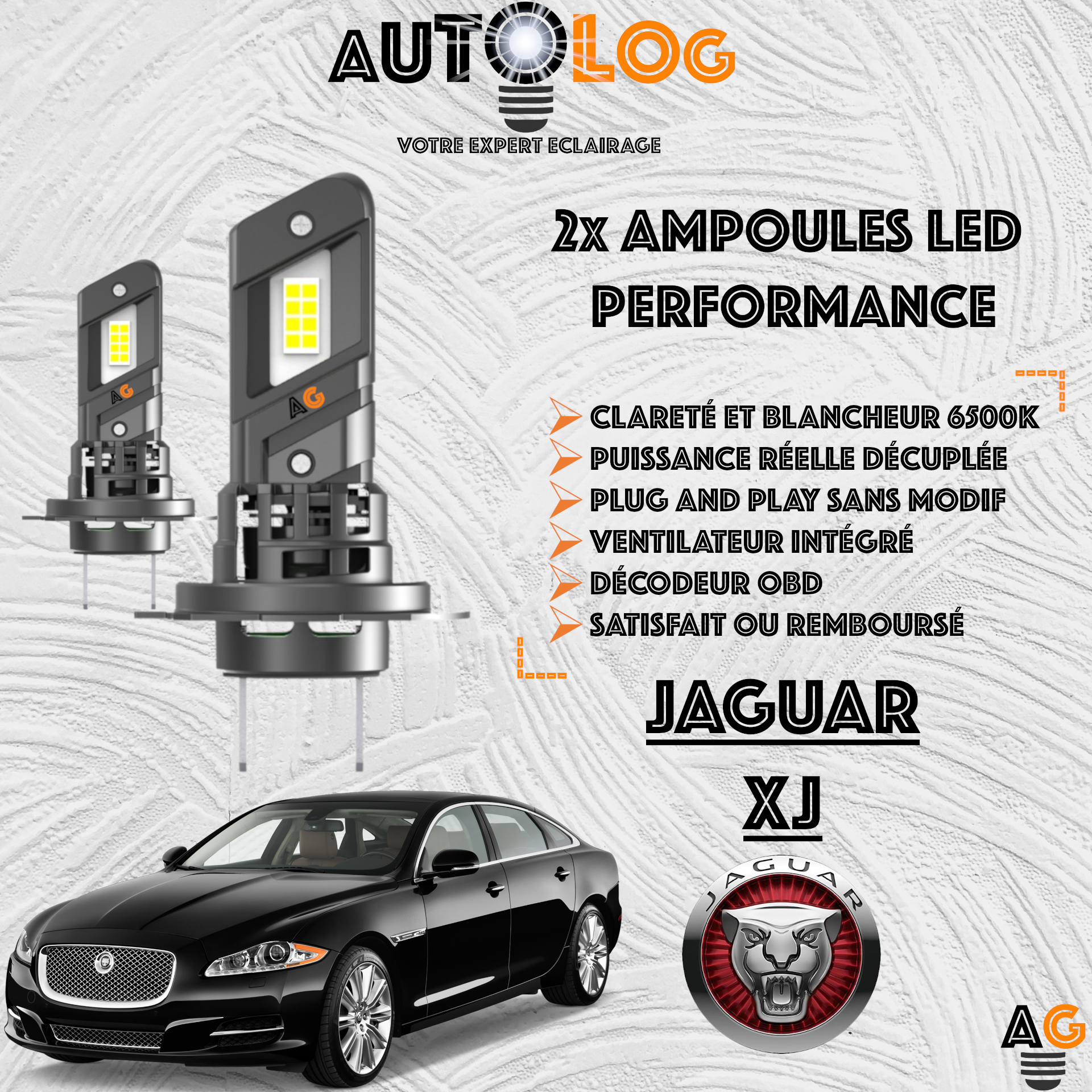 KIT AMPOULE LED JAGUAR XJ
