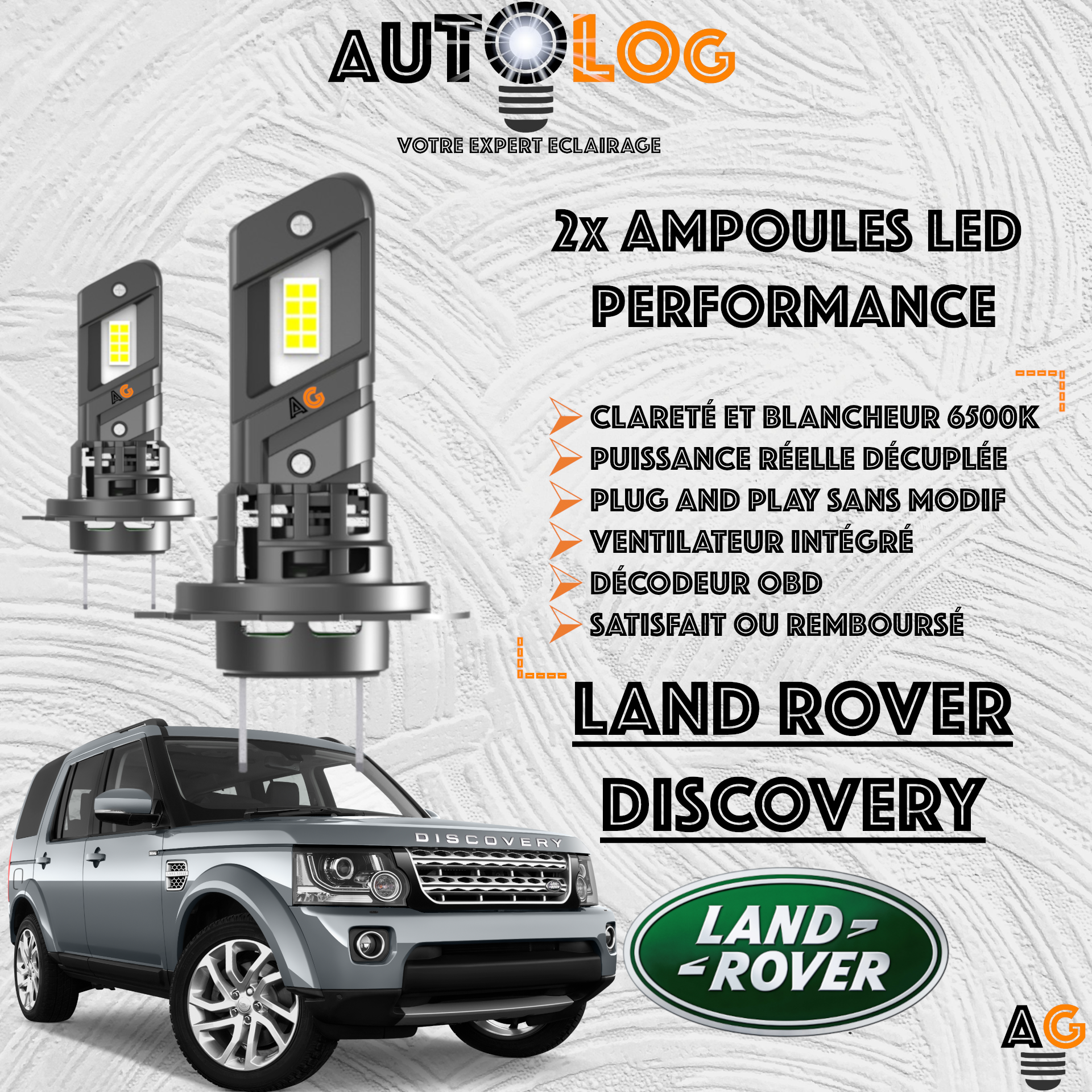 KIT AMPOULE LED LAND ROVER DISCOVERY
