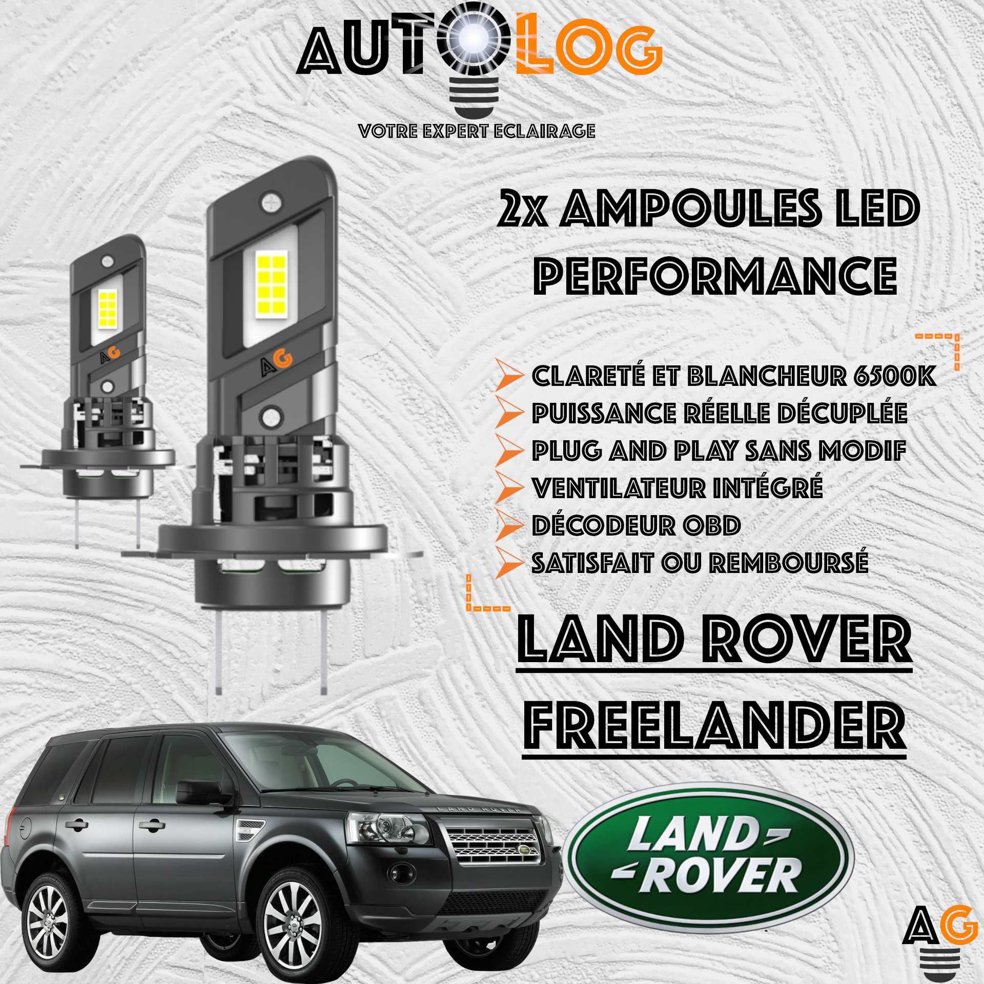 KIT AMPOULE LED LAND ROVER FREELANDER