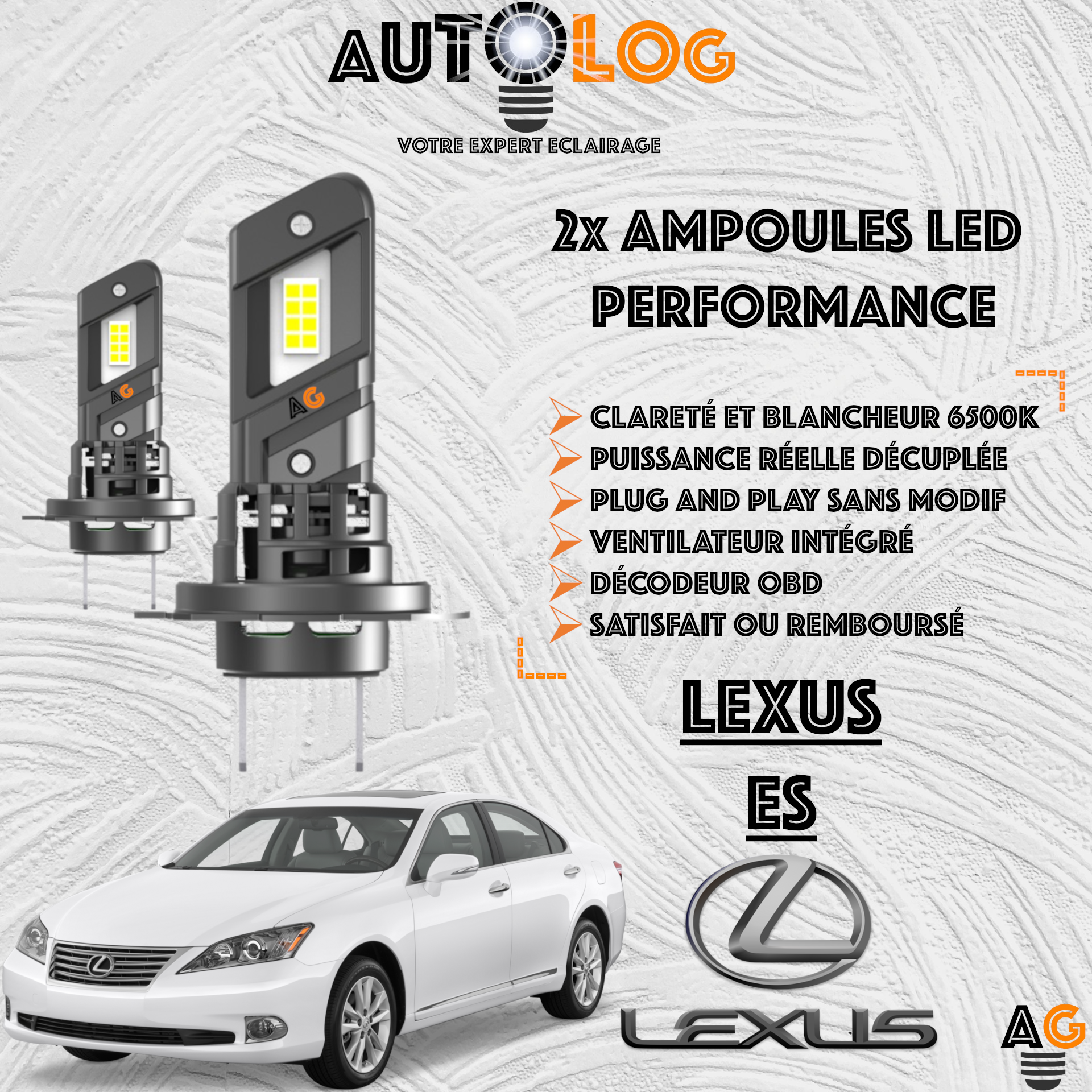 KIT AMPOULE LED LEXUS ES V
