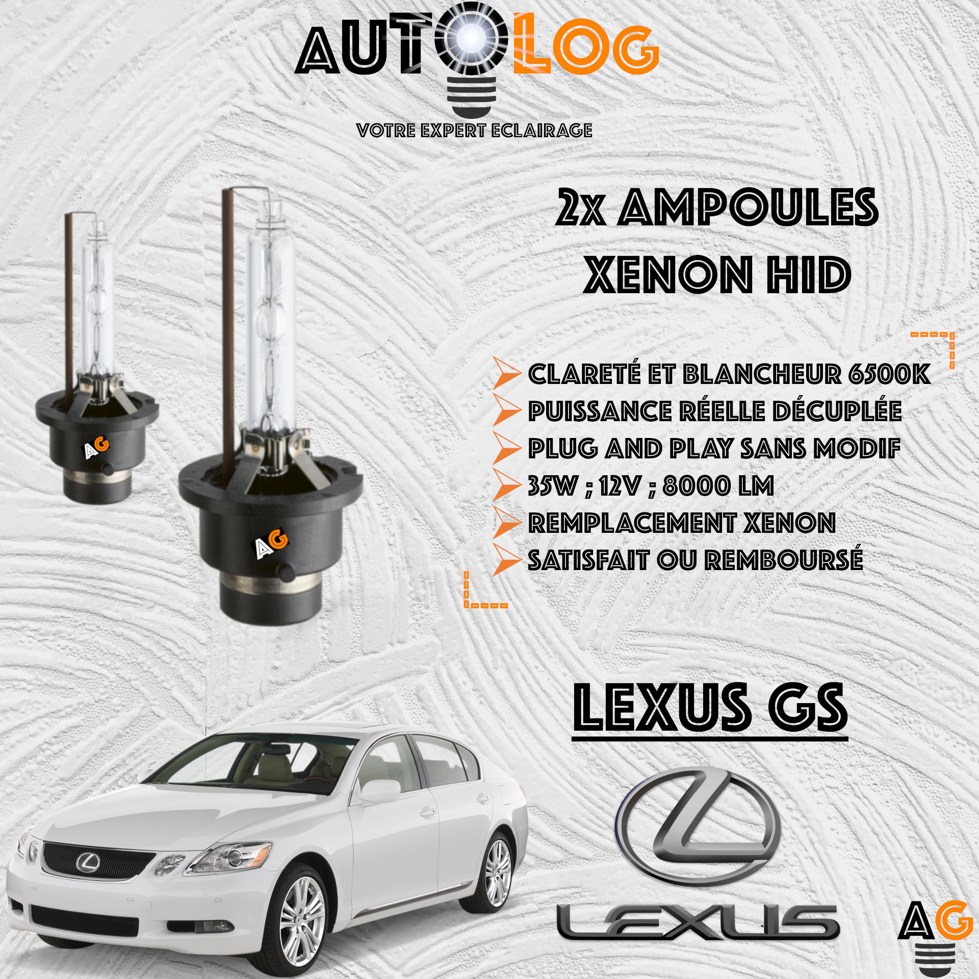 KIT AMPOULE HID XÉNON LEXUS GS
