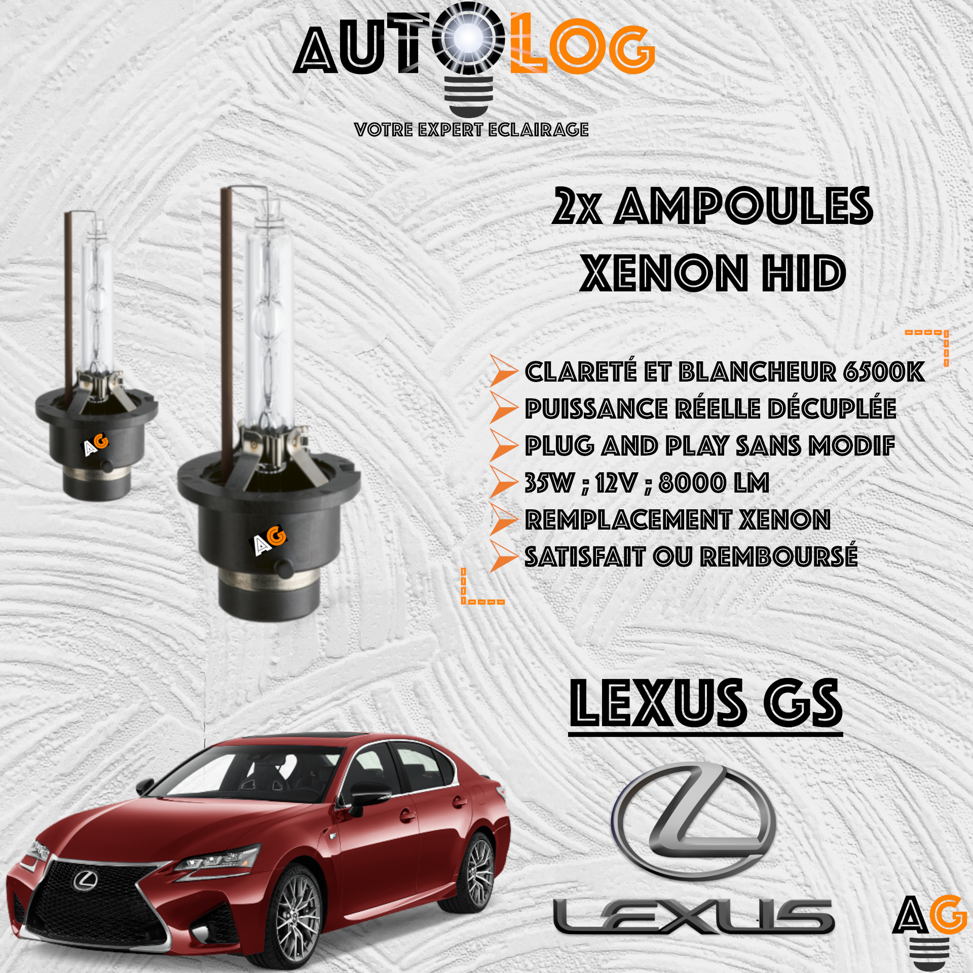 KIT AMPOULE HID XÉNON LEXUS GS