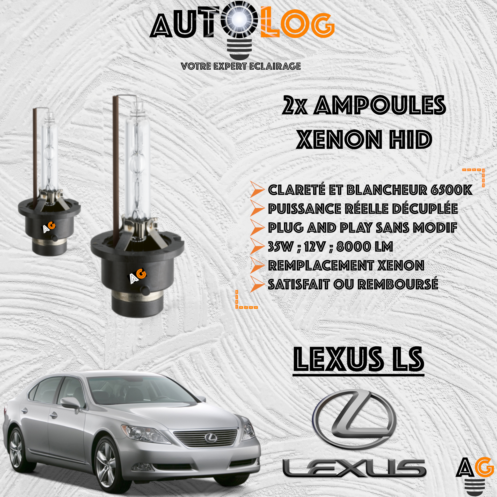 KIT AMPOULE HID XÉNON LEXUS LS