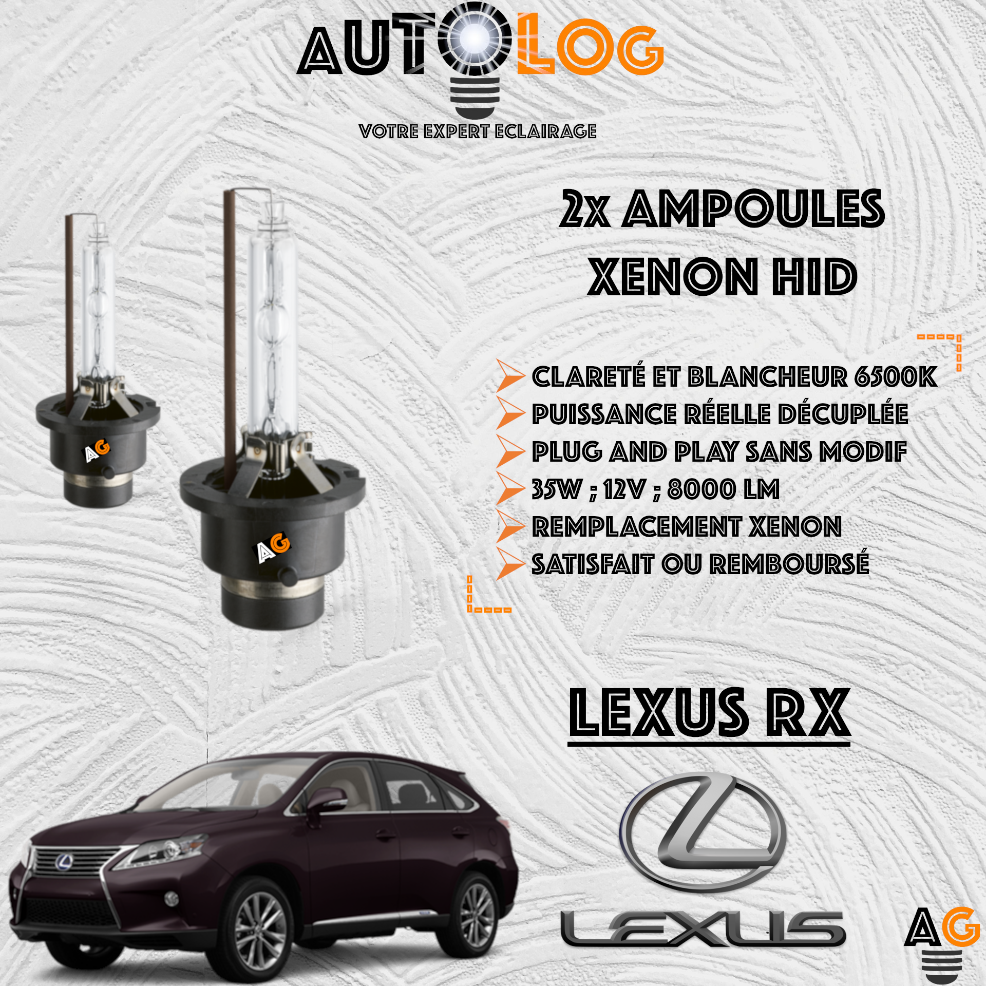 KIT AMPOULE HID XÉNON LEXUS RX