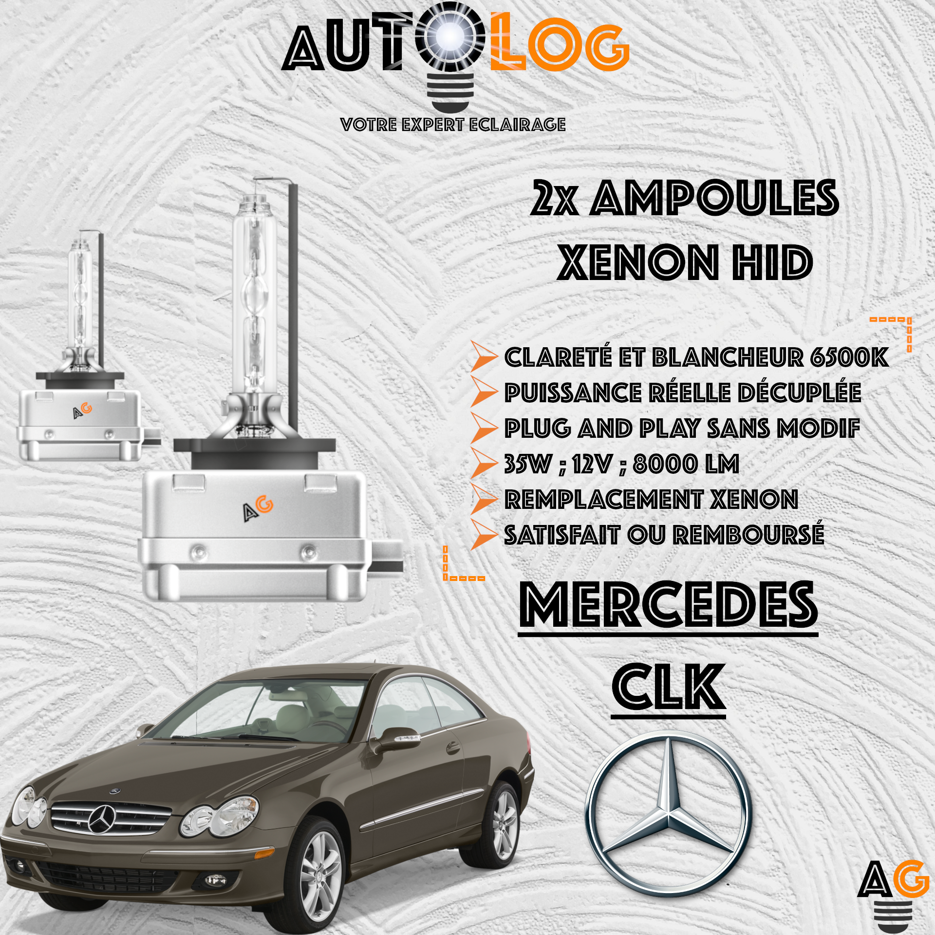 KIT AMPOULE HID XÉNON MERCEDES CLK