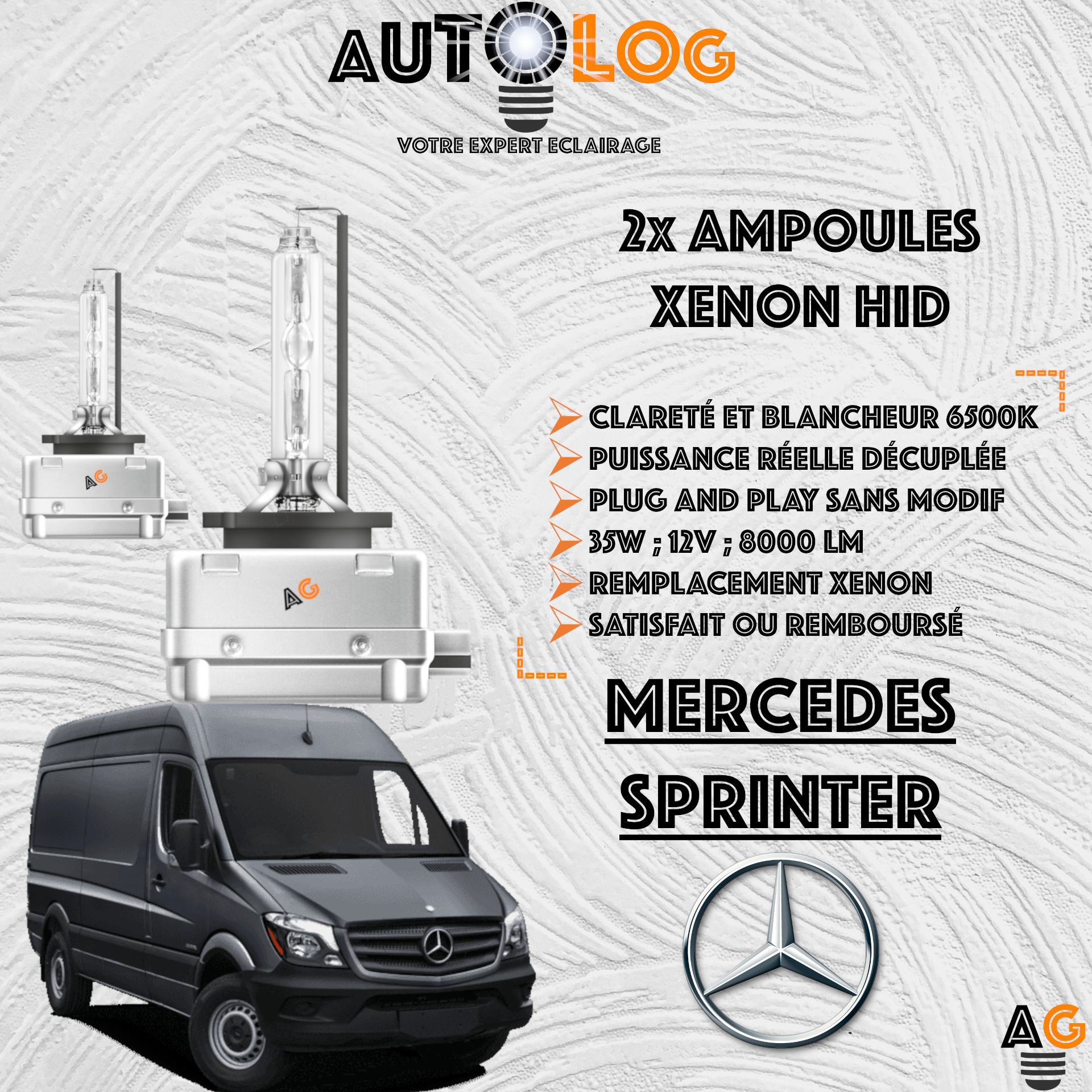 KIT AMPOULE HID XÉNON MERCEDES SPRINTER
