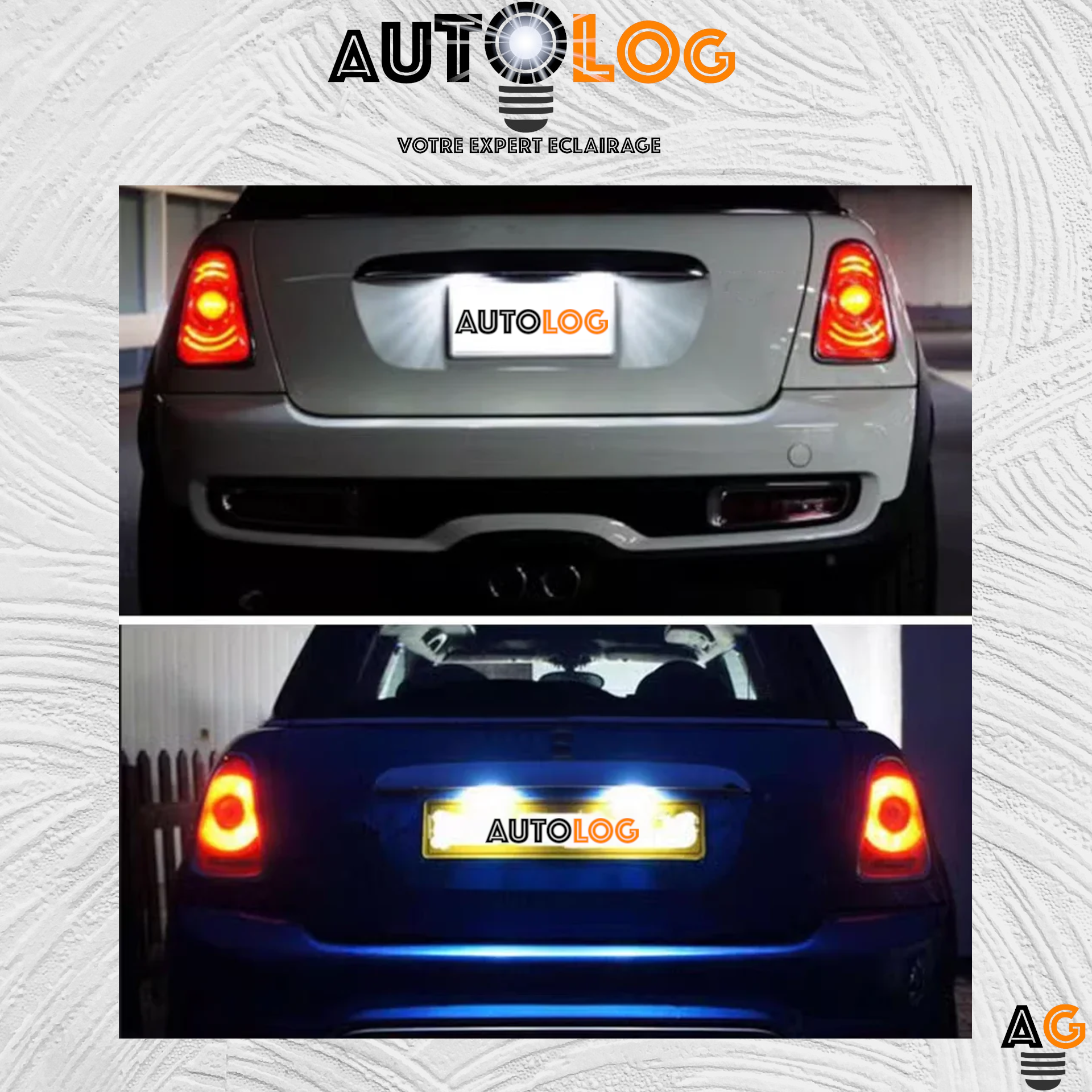 Feux Plaque d'immatriculation LED MINI Cooper