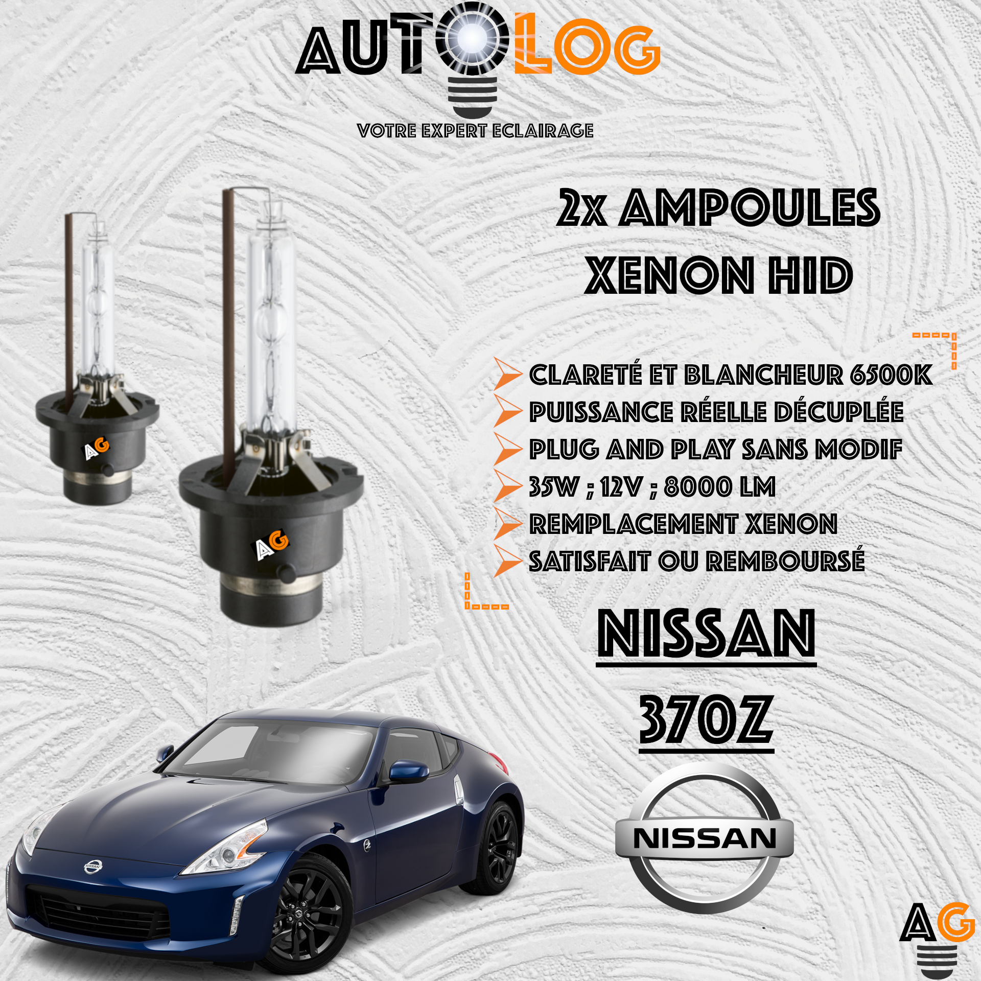 KIT AMPOULE HID XÉNON NISSAN 370Z