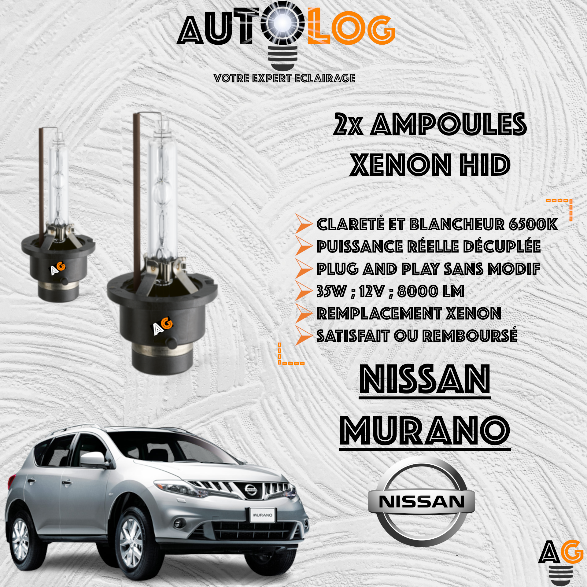 KIT AMPOULE HID XÉNON NISSAN MURANO