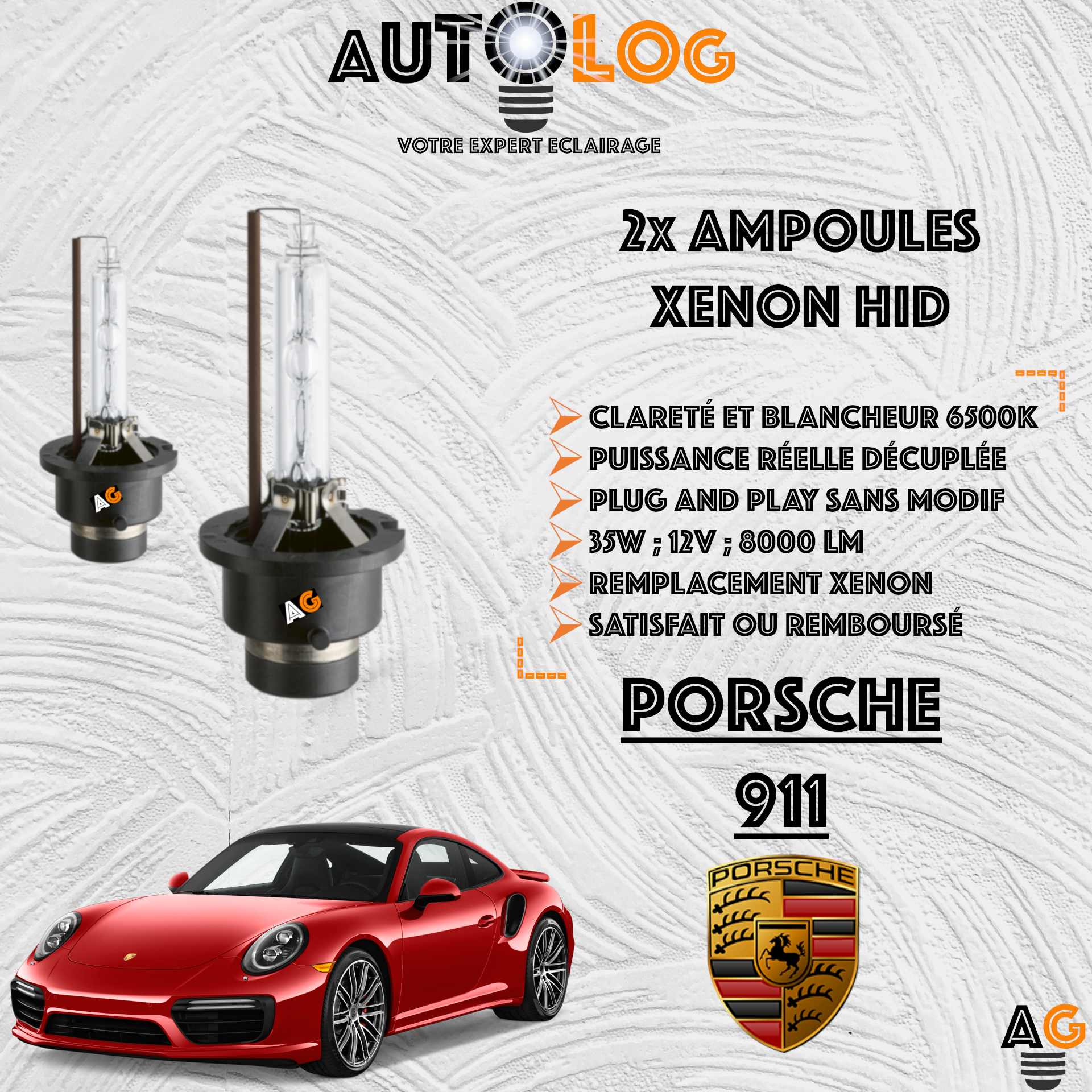 KIT AMPOULE HID XÉNON PORSCHE 911