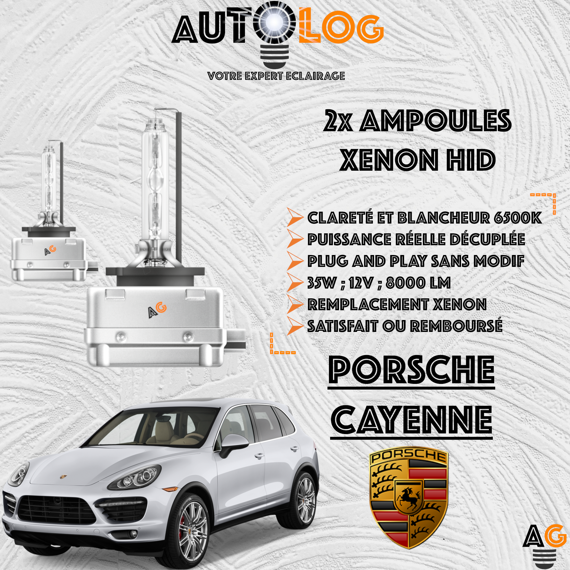 KIT AMPOULE HID XÉNON PORSCHE CAYENNE