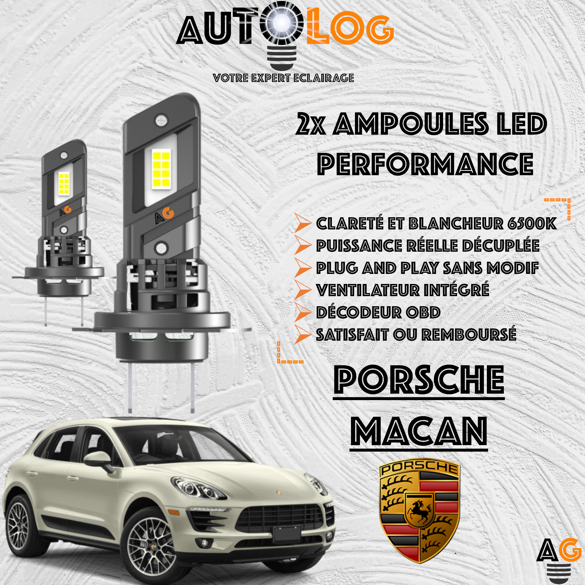 KIT AMPOULE LED PORSCHE MACAN