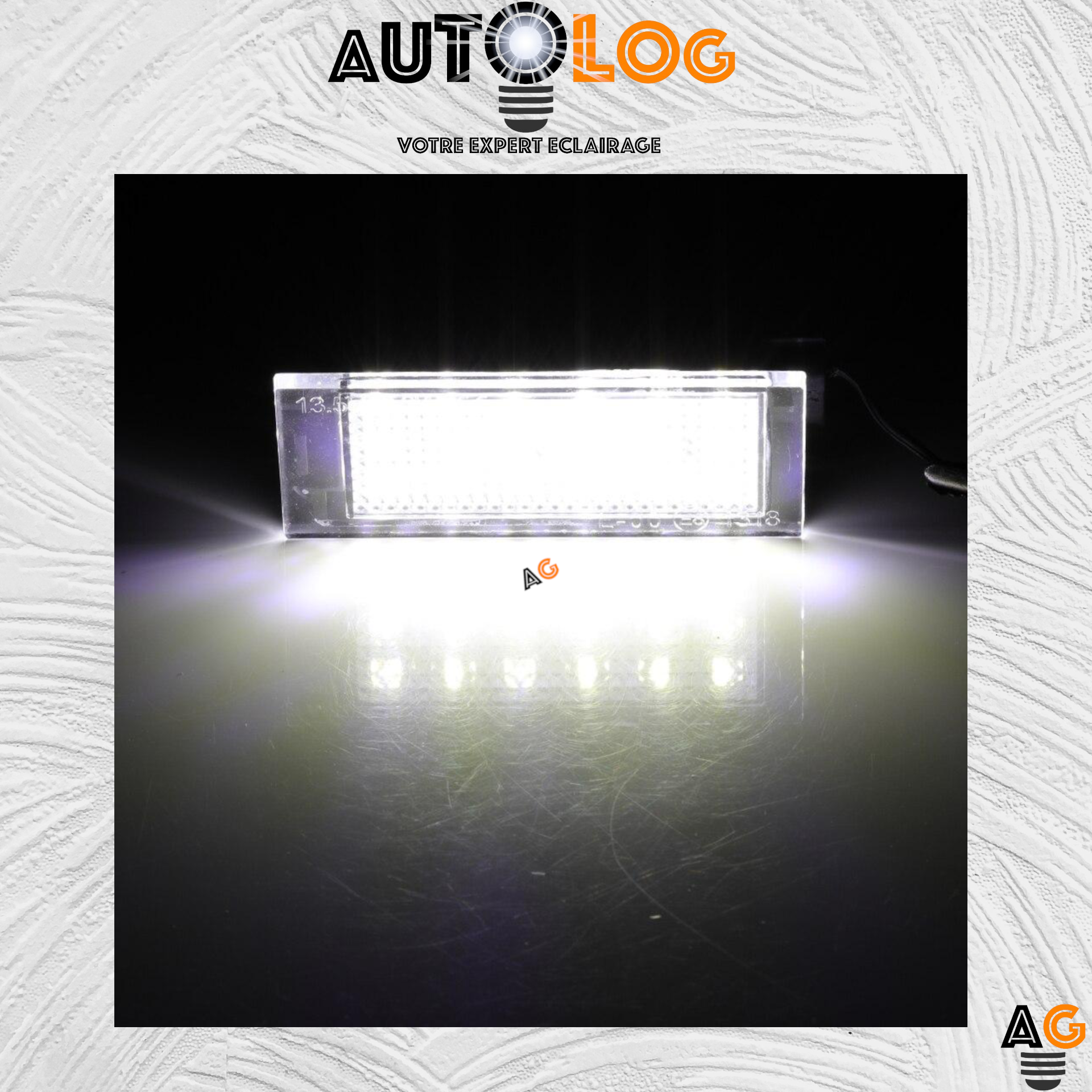 2x Feux de plaque d'immatriculation LED Renault Twingo III