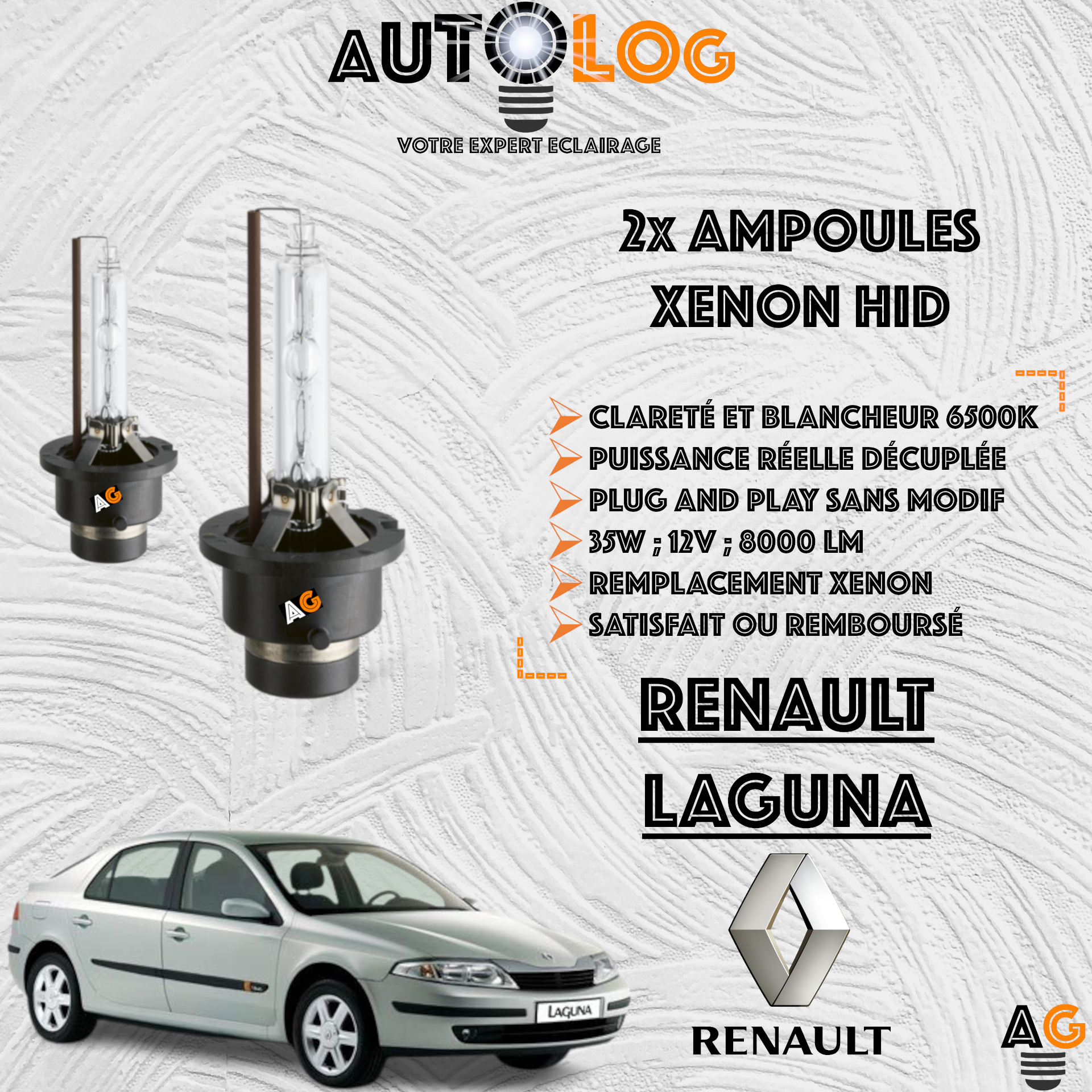 KIT AMPOULE HID XÉNON RENAULT LAGUNA II