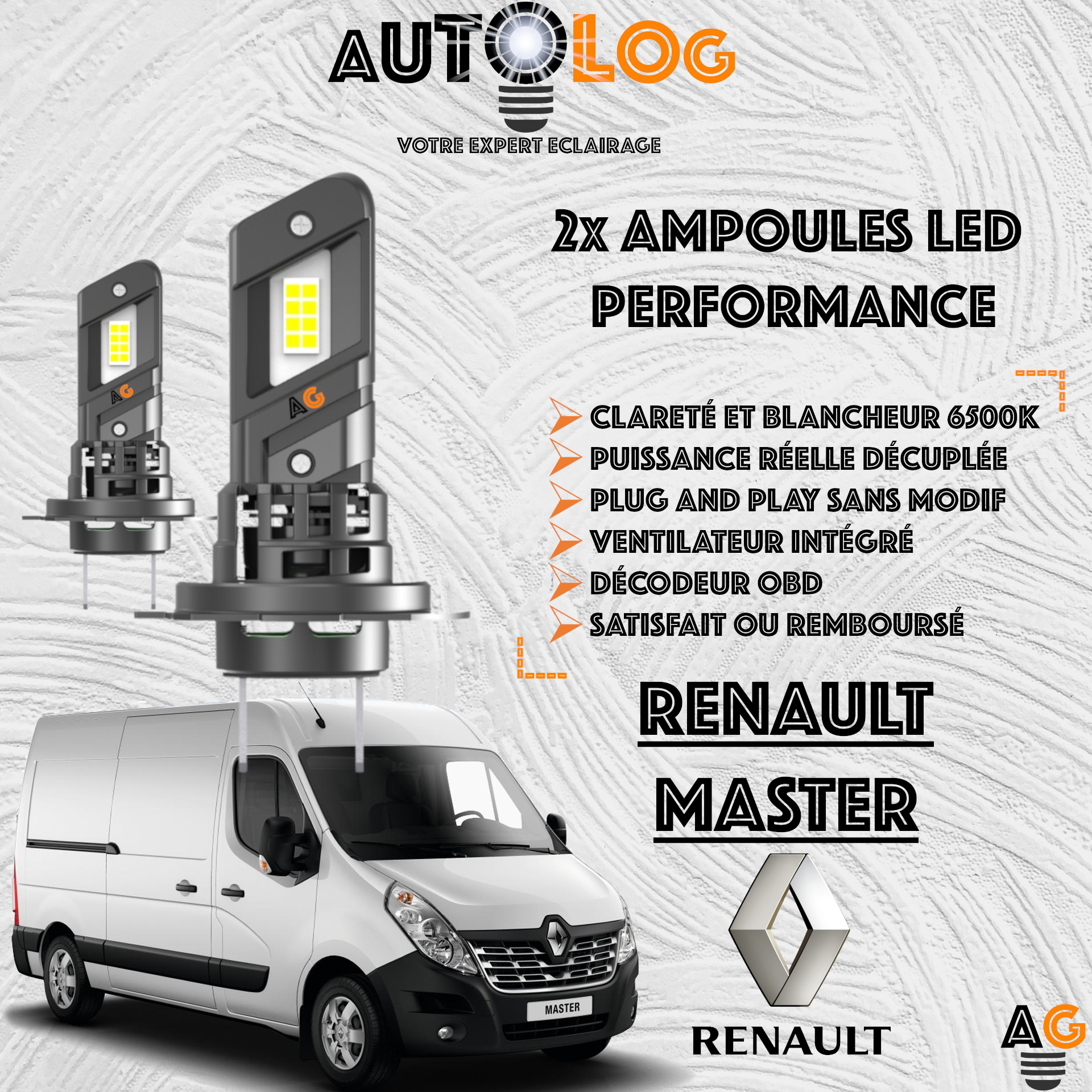 KIT AMPOULE LED RENAULT MASTER