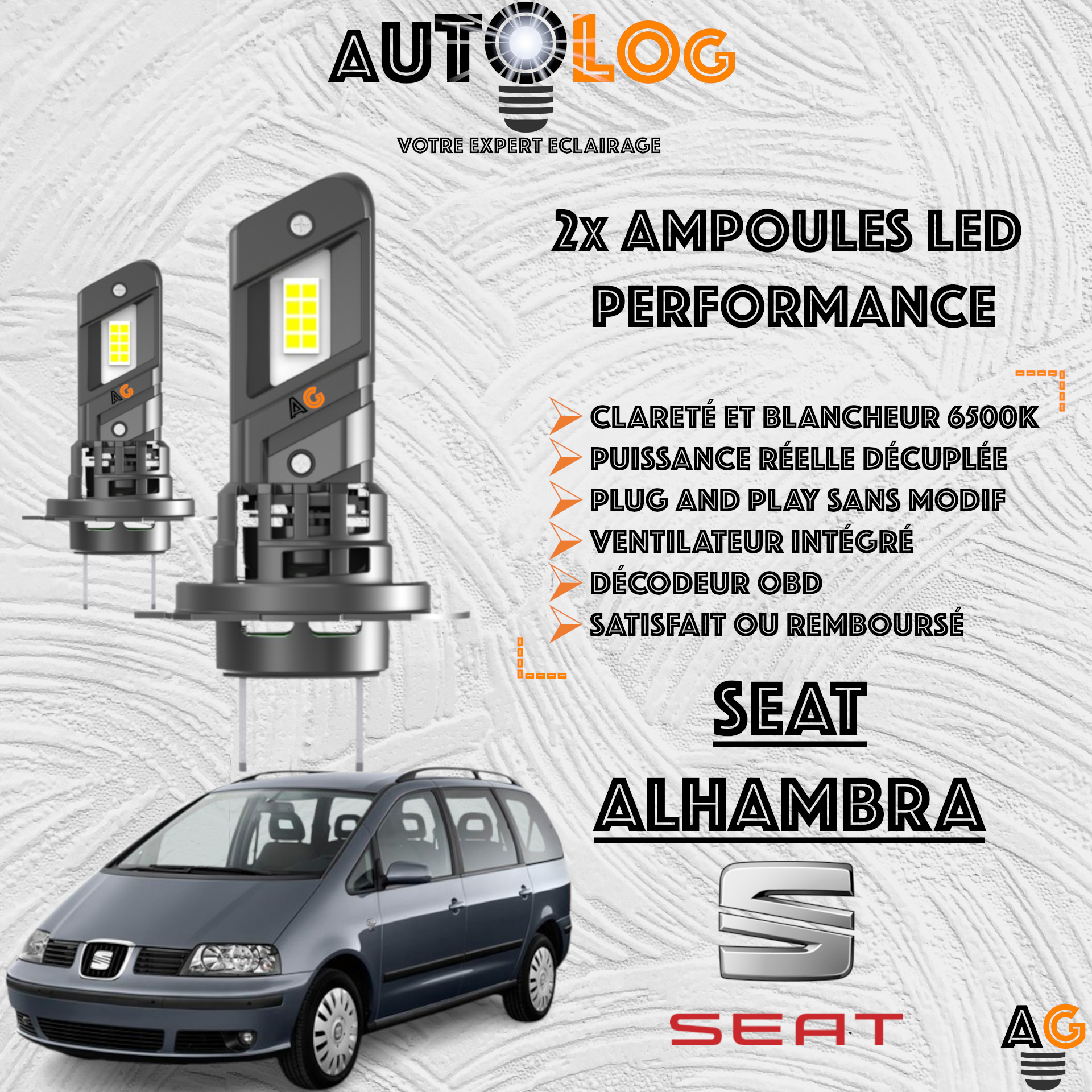 KIT AMPOULE LED SEAT ALHAMBRA