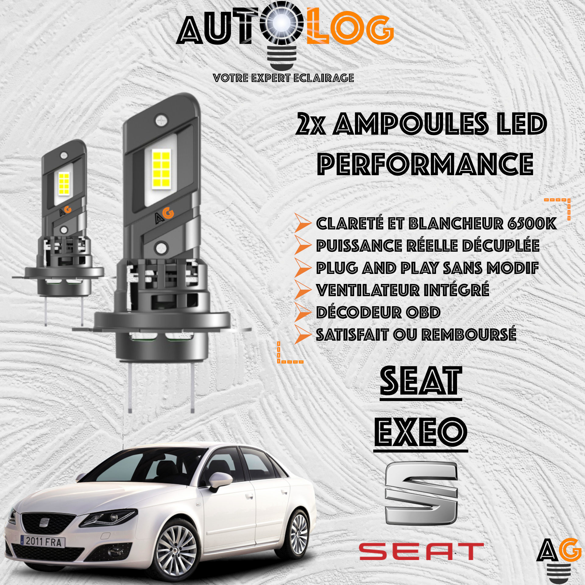 KIT AMPOULE LED SEAT EXEO