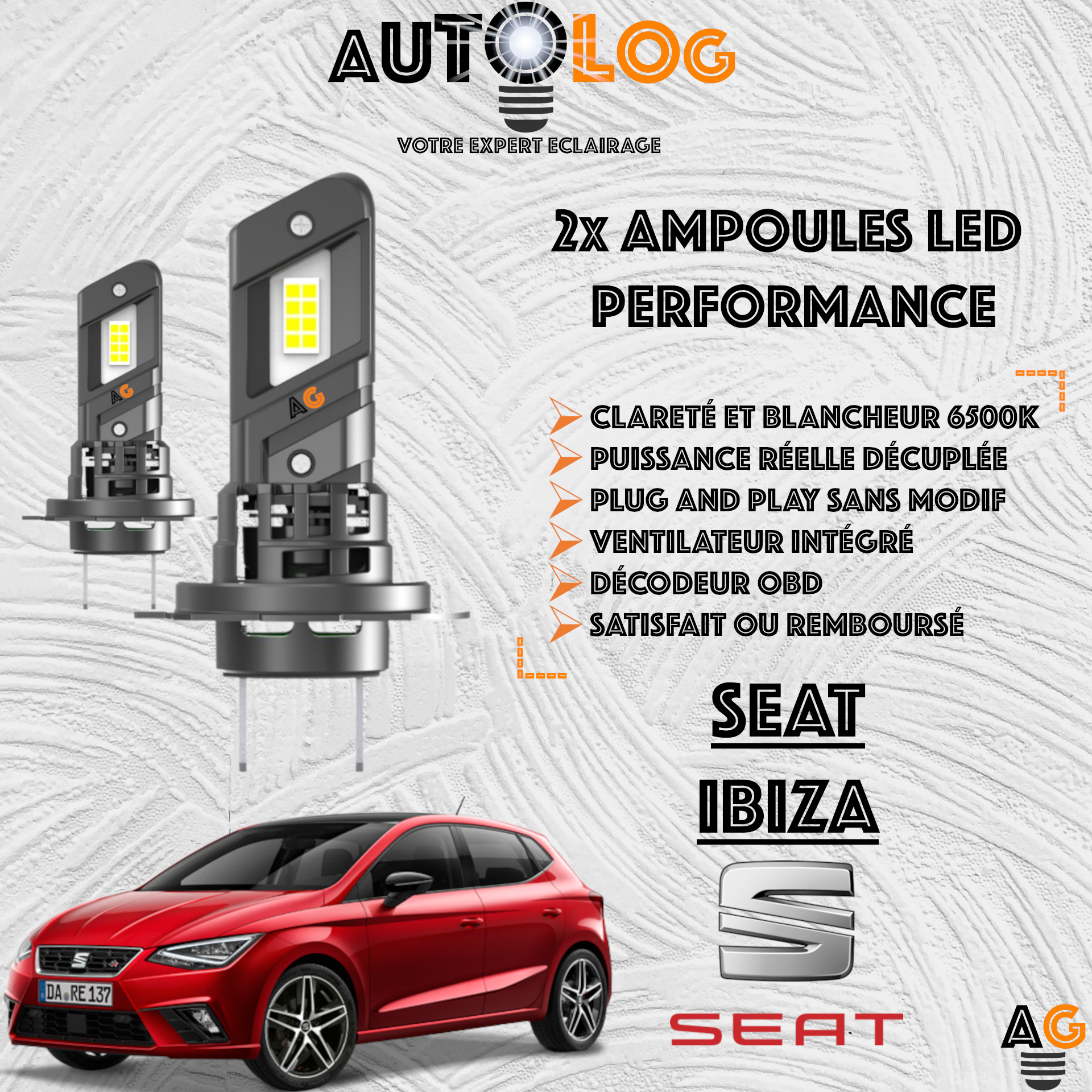 KIT AMPOULE LED SEAT IBIZA