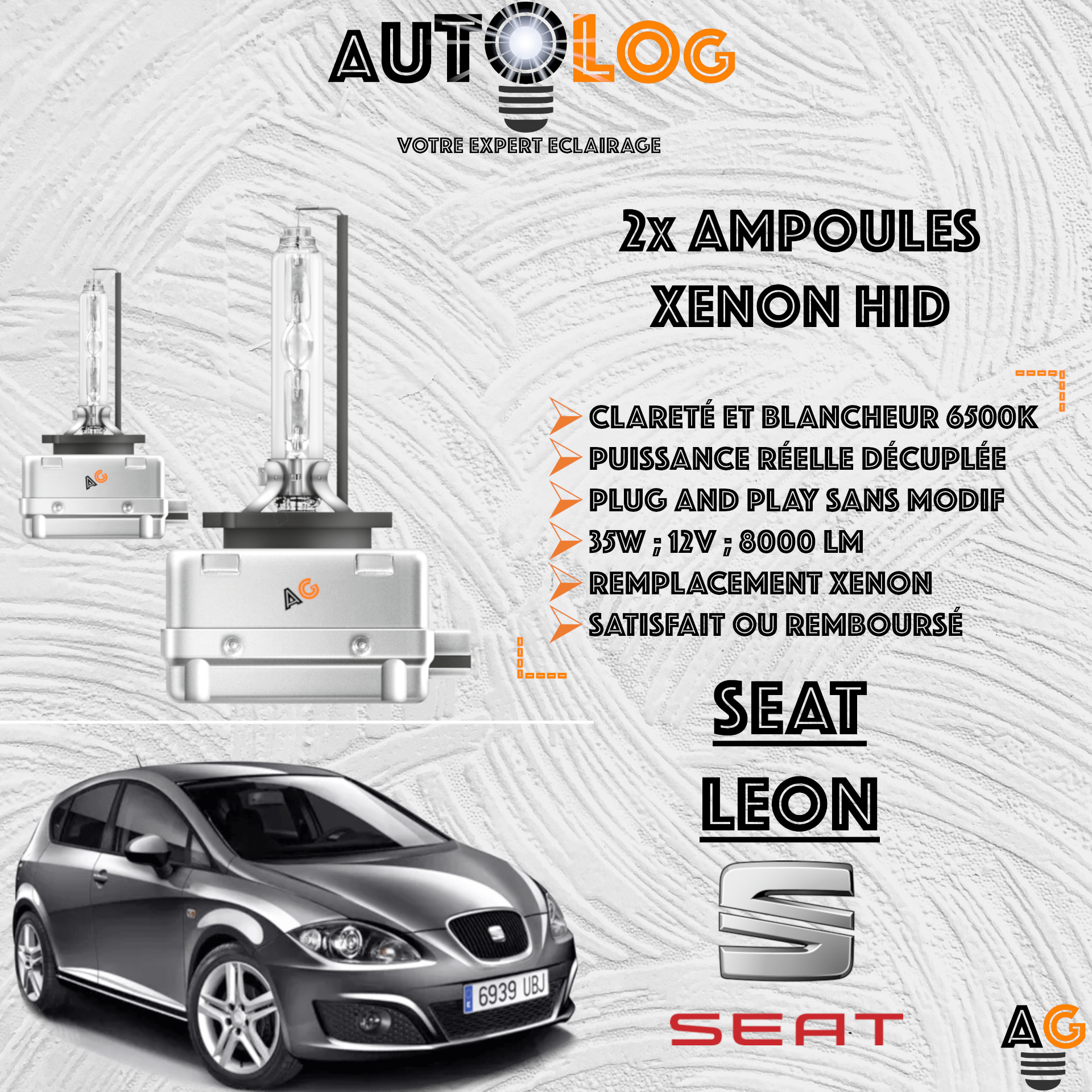 KIT AMPOULE HID XÉNON SEAT LEON