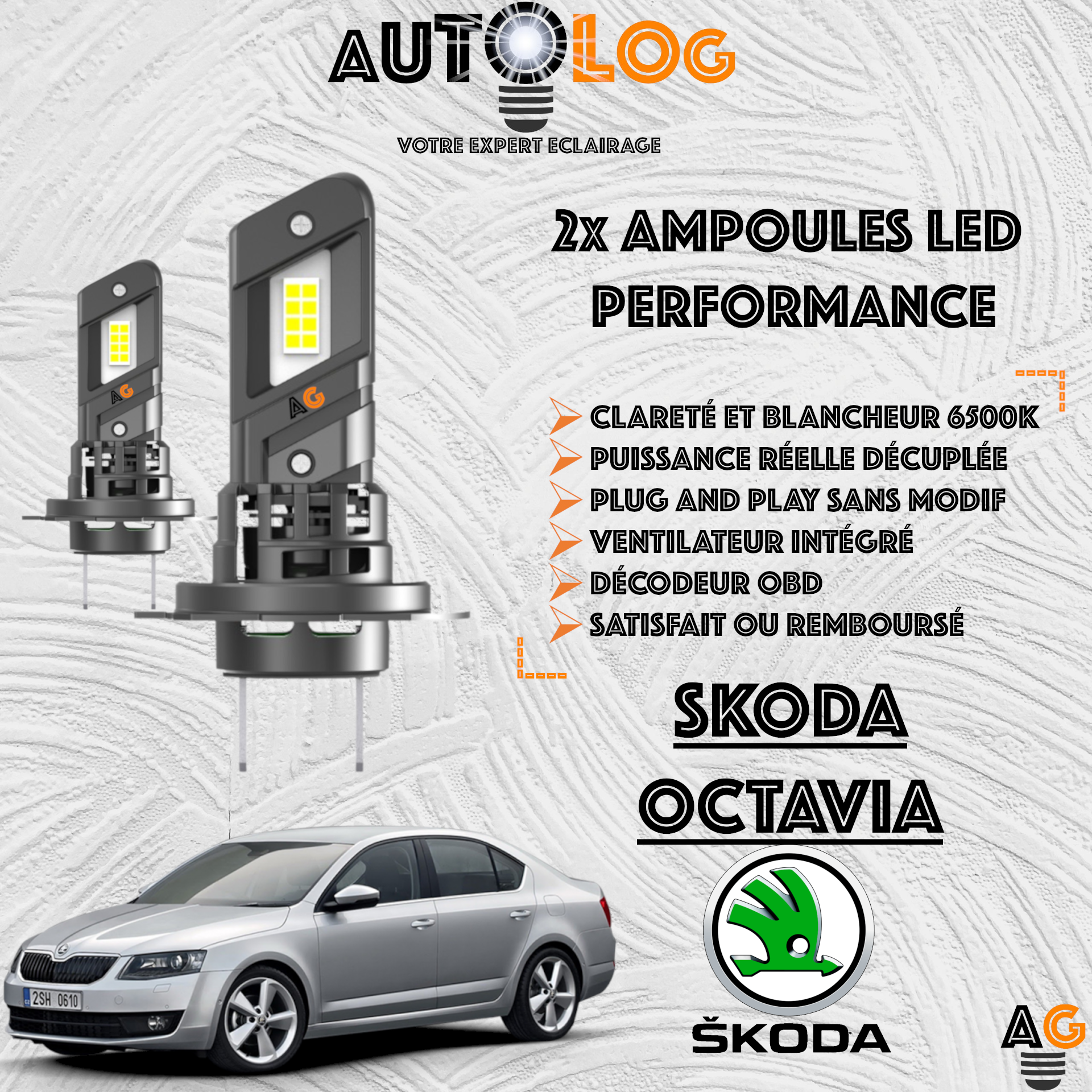KIT AMPOULE LED SKODA OCTAVIA