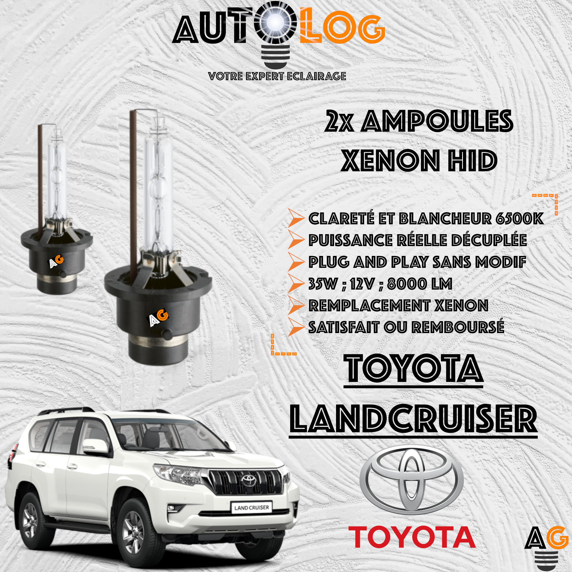 KIT AMPOULE HID XÉNON TOYOTA LANDCRUISER