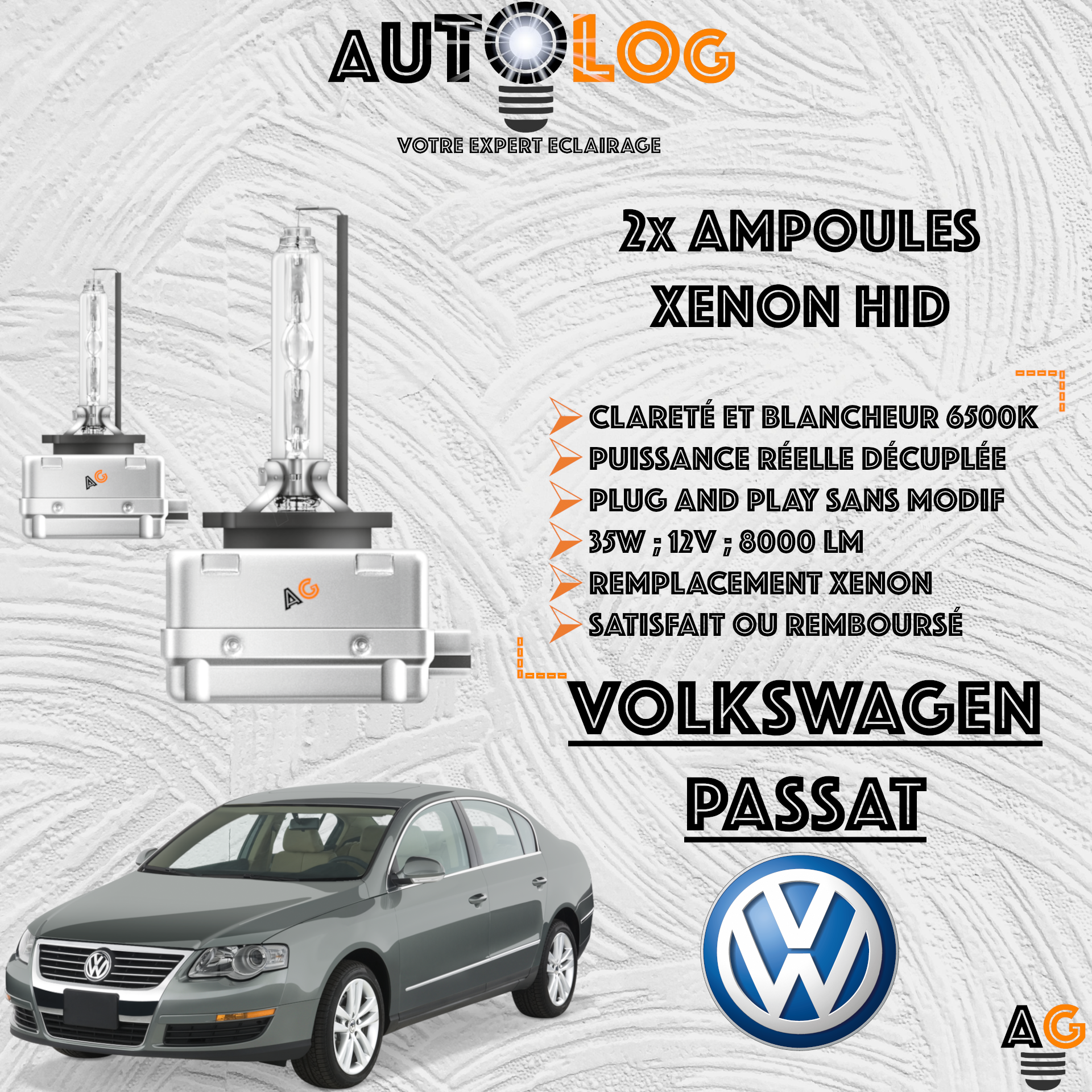 KIT AMPOULE HID XÉNON VOLKSWAGEN PASSAT
