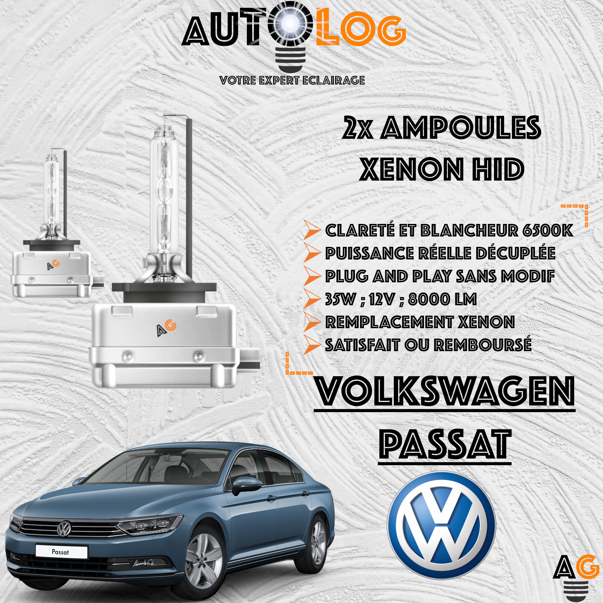 KIT AMPOULE HID XÉNON VOLKSWAGEN PASSAT