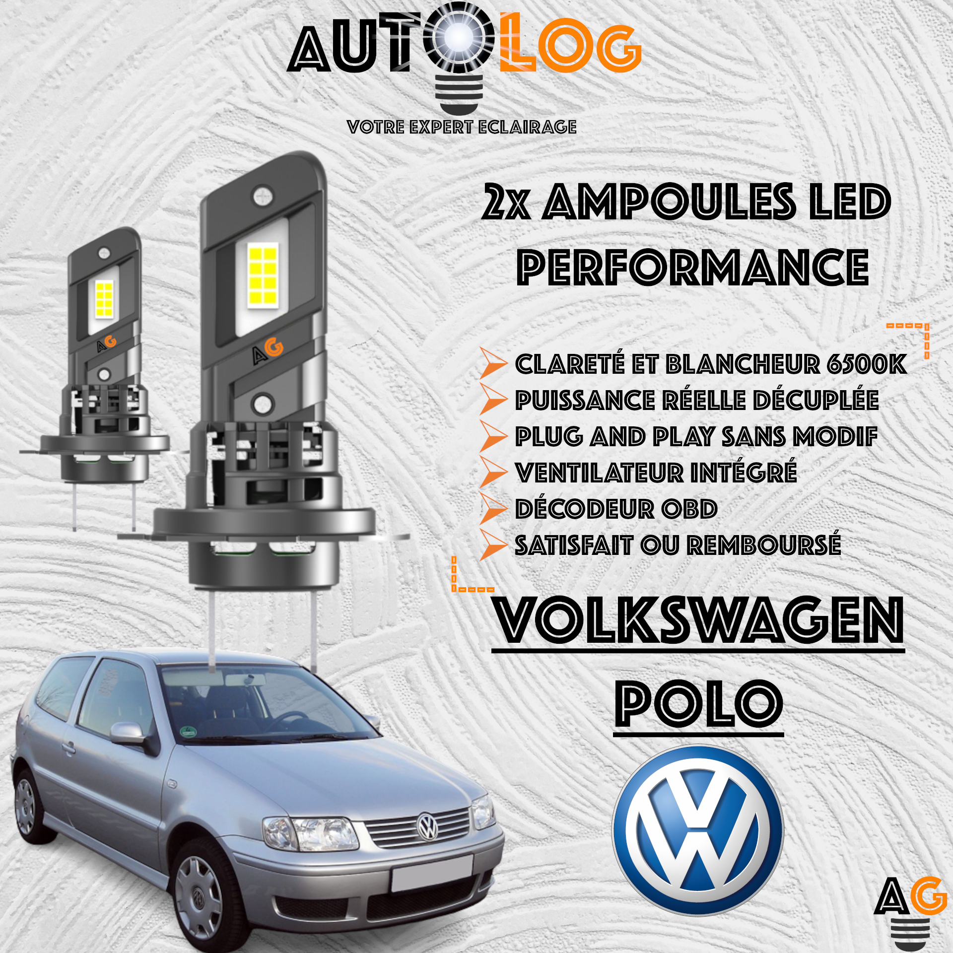 KIT AMPOULE LED VOLKSWAGEN POLO