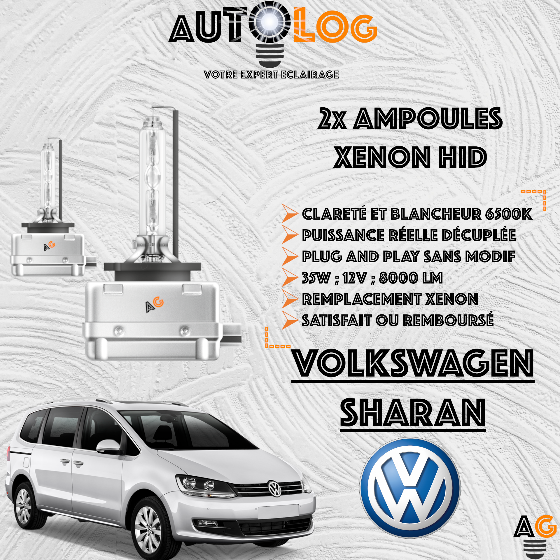KIT AMPOULE HID XÉNON VOLKSWAGEN SHARAN