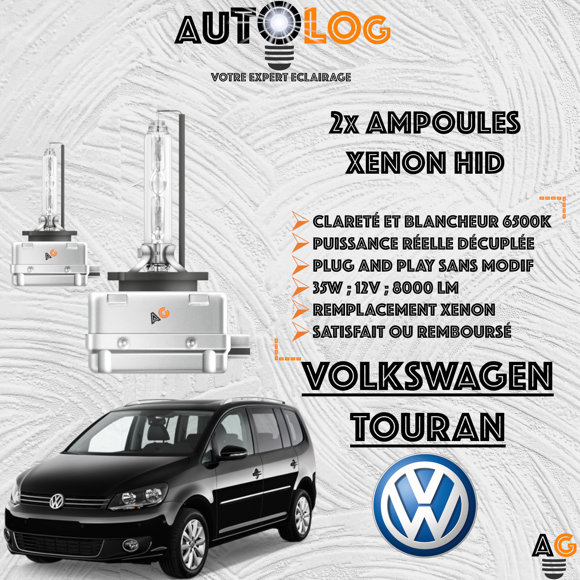 KIT AMPOULE HID XÉNON VOLKSWAGEN TOURAN